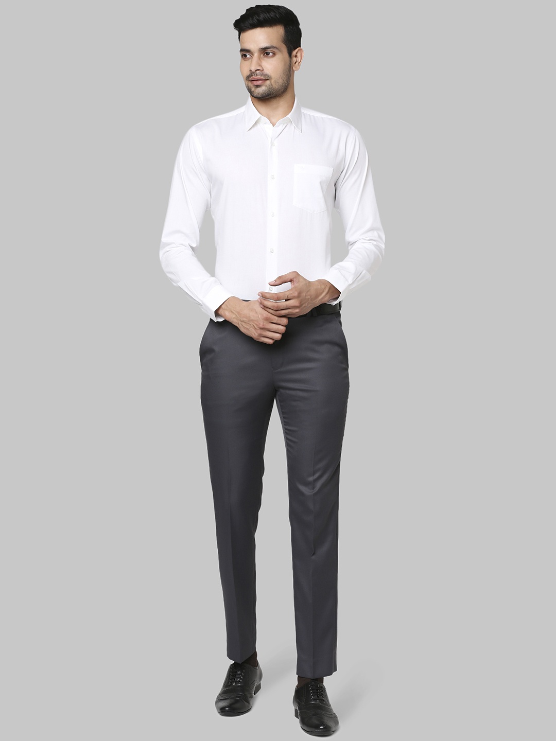 

Park Avenue Men White Slim Fit Opaque Formal Shirt