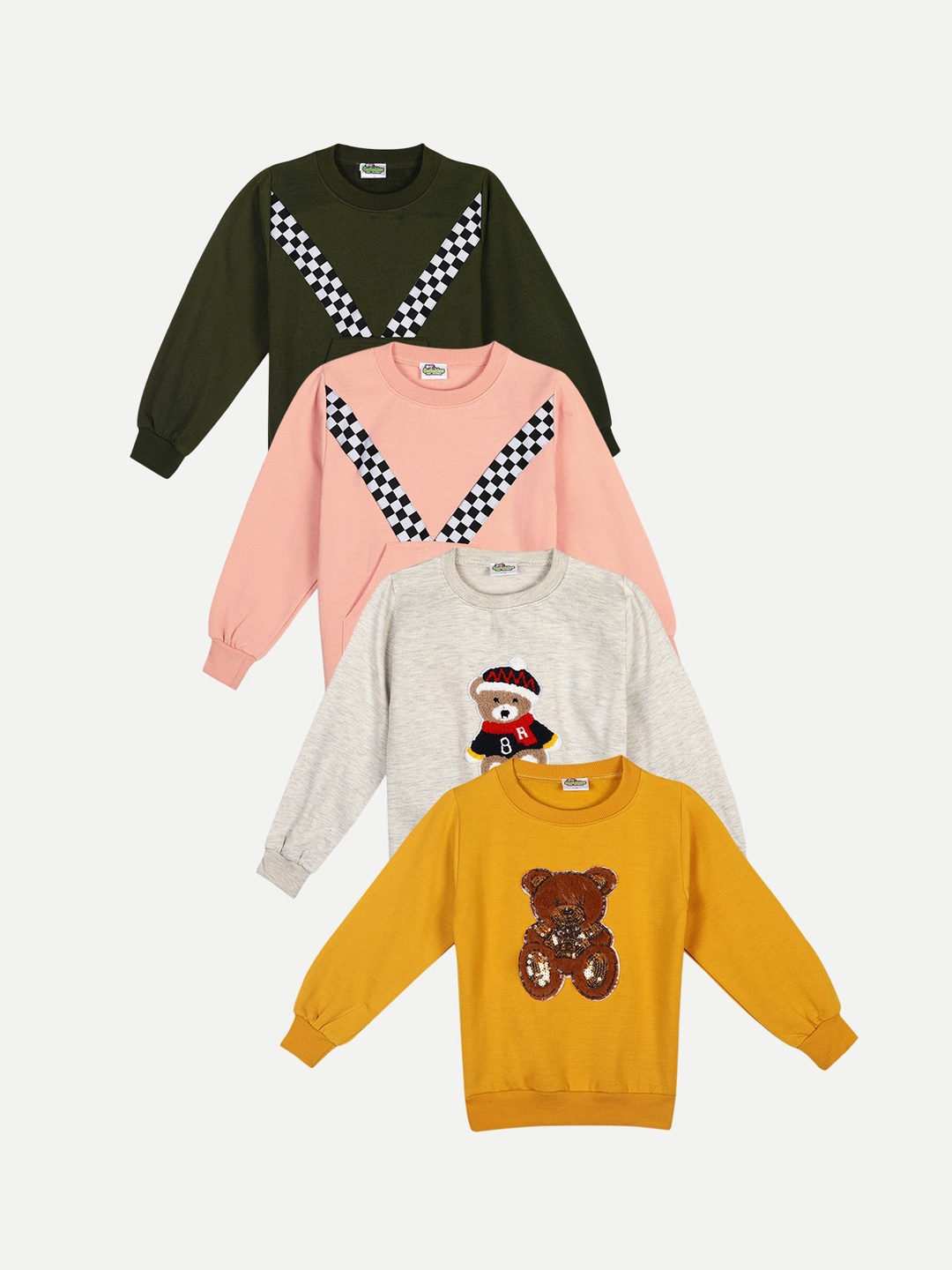 

Cutiekins Unisex Kids Green Printed Sweatshirt