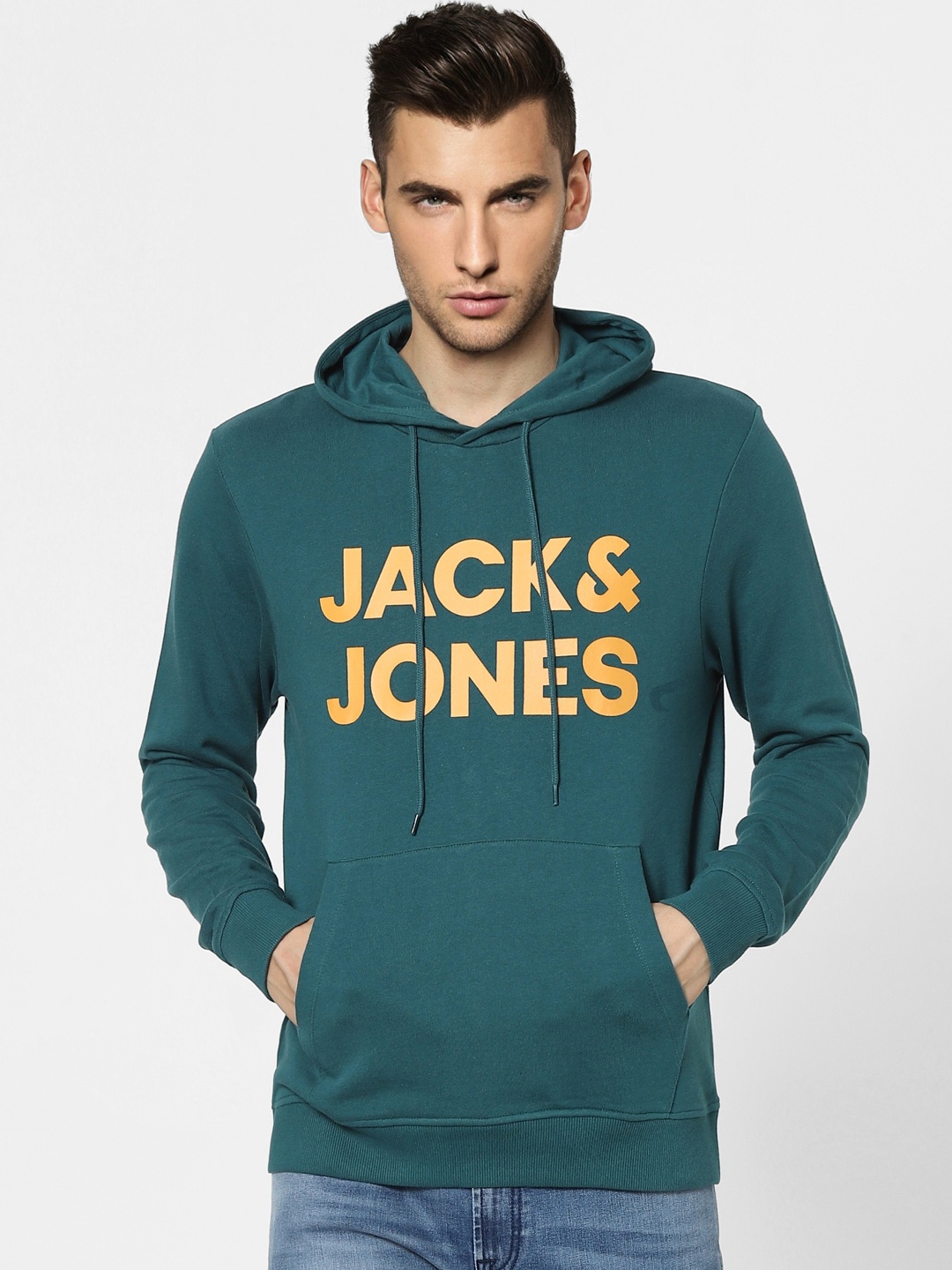 

Jack & Jones Men Green Printed Sweatshirt