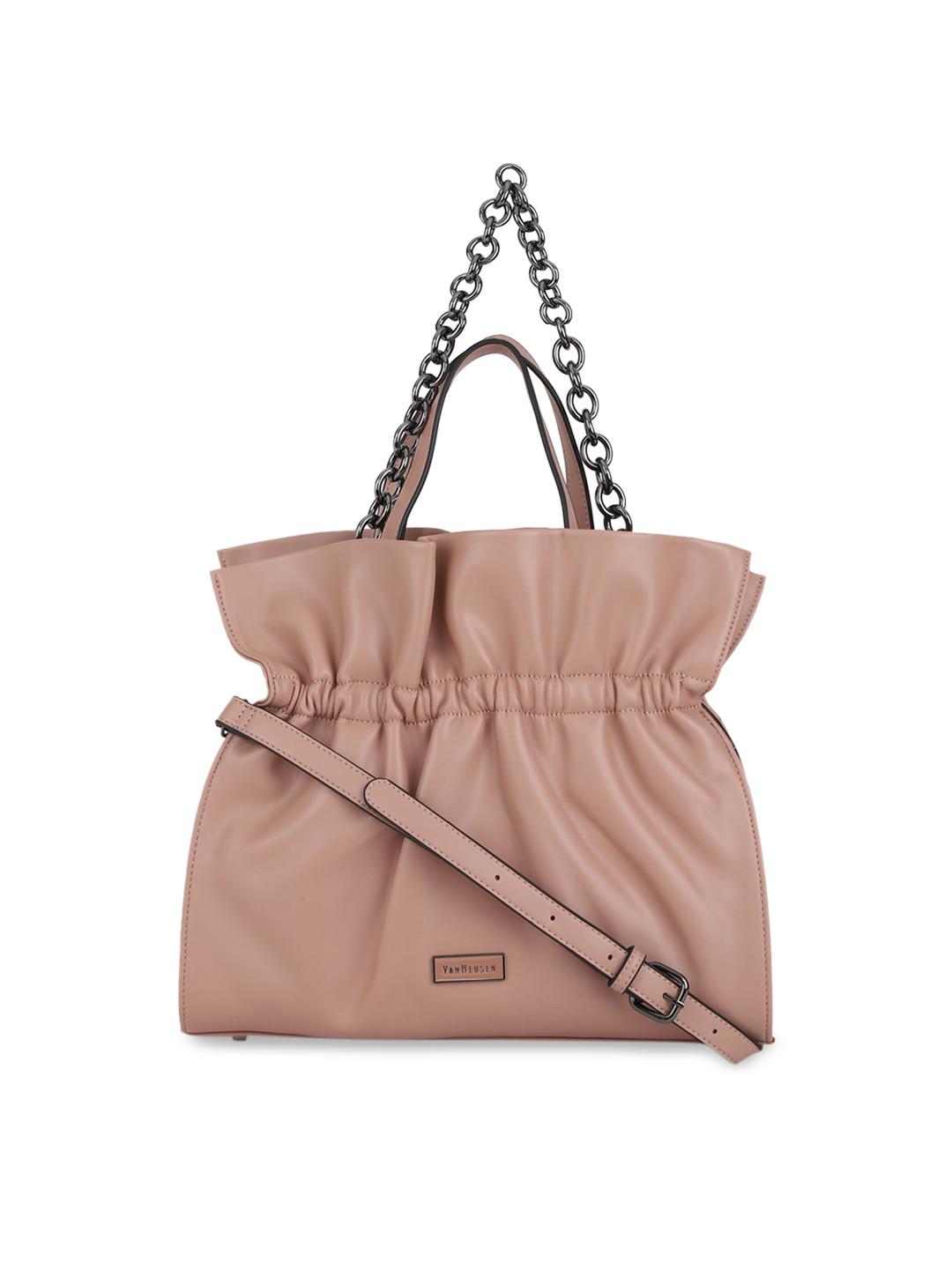

Van Heusen Pink PU Structured Handheld Bag
