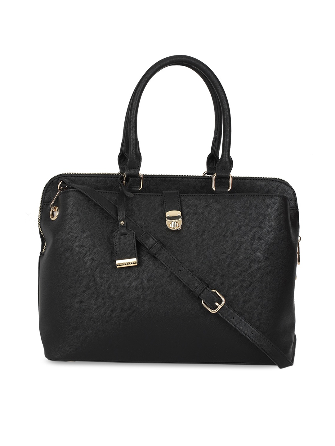 

Van Heusen Black PU Structured Handheld Bag