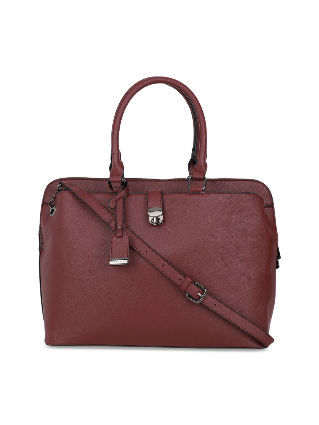 

Van Heusen Maroon Structured Handheld Bag