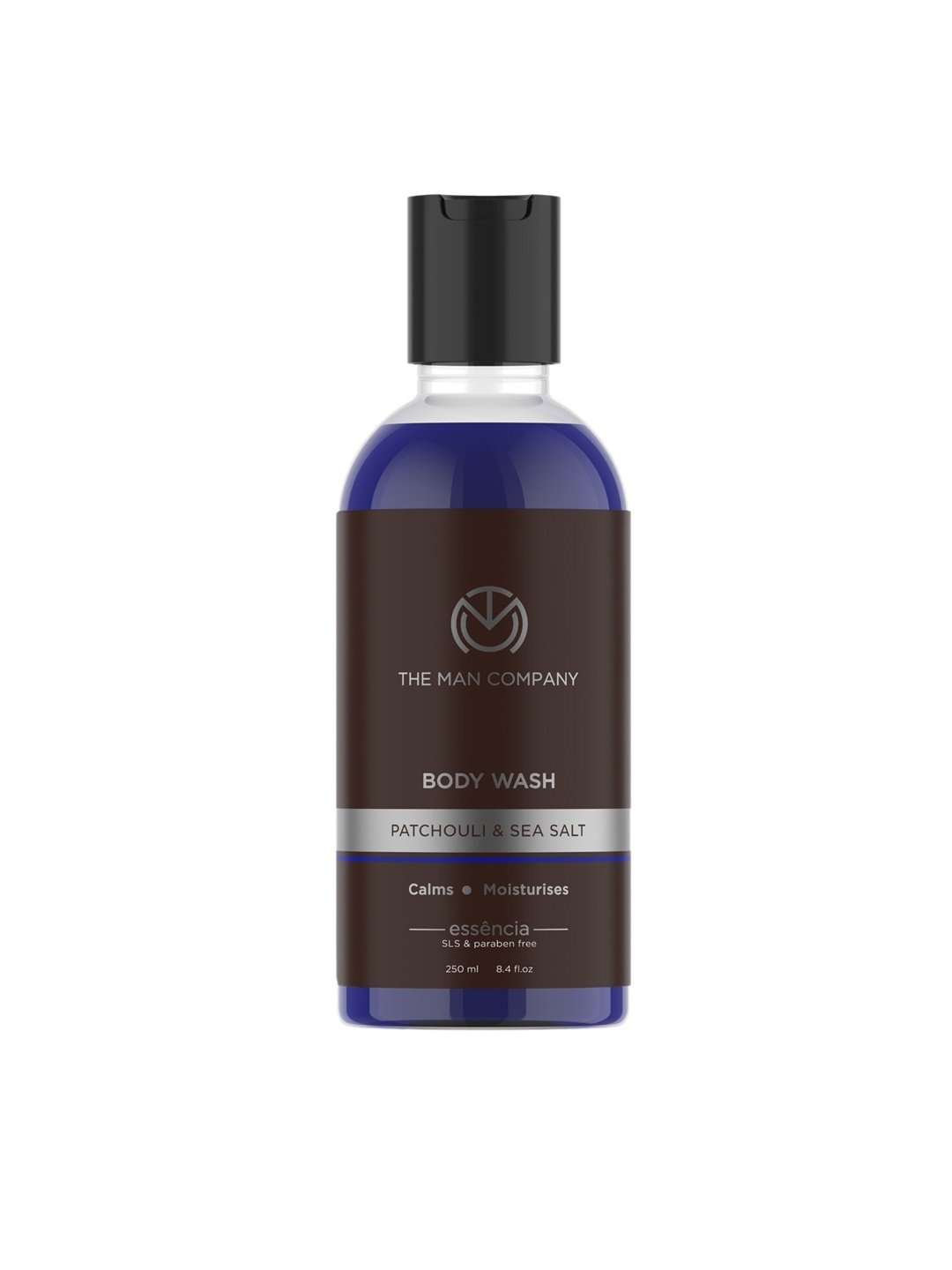 

THE MAN COMPANY Patchouli & Sea Salt Calms & Moisturized Body Wash 250 ml, Blue
