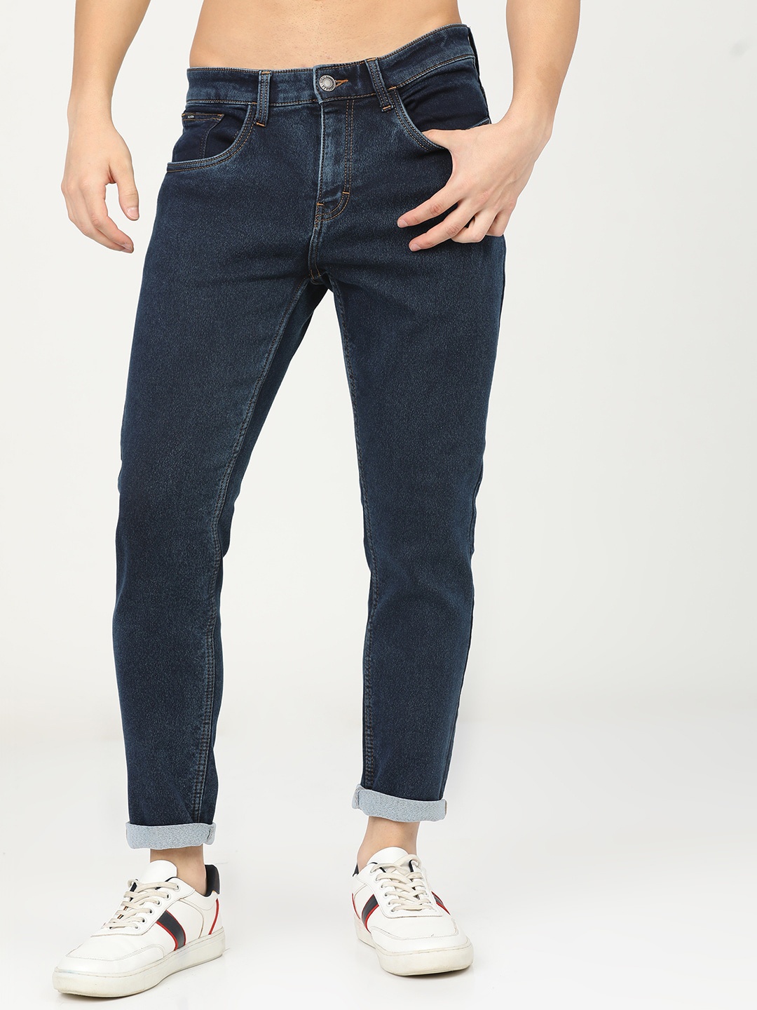 

HIGHLANDER Men Blue Tapered Fit Stretchable Jeans