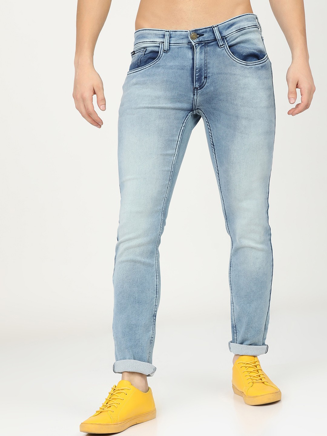 

HIGHLANDER Men Blue Slim Fit Heavy Fade Stretchable Jeans