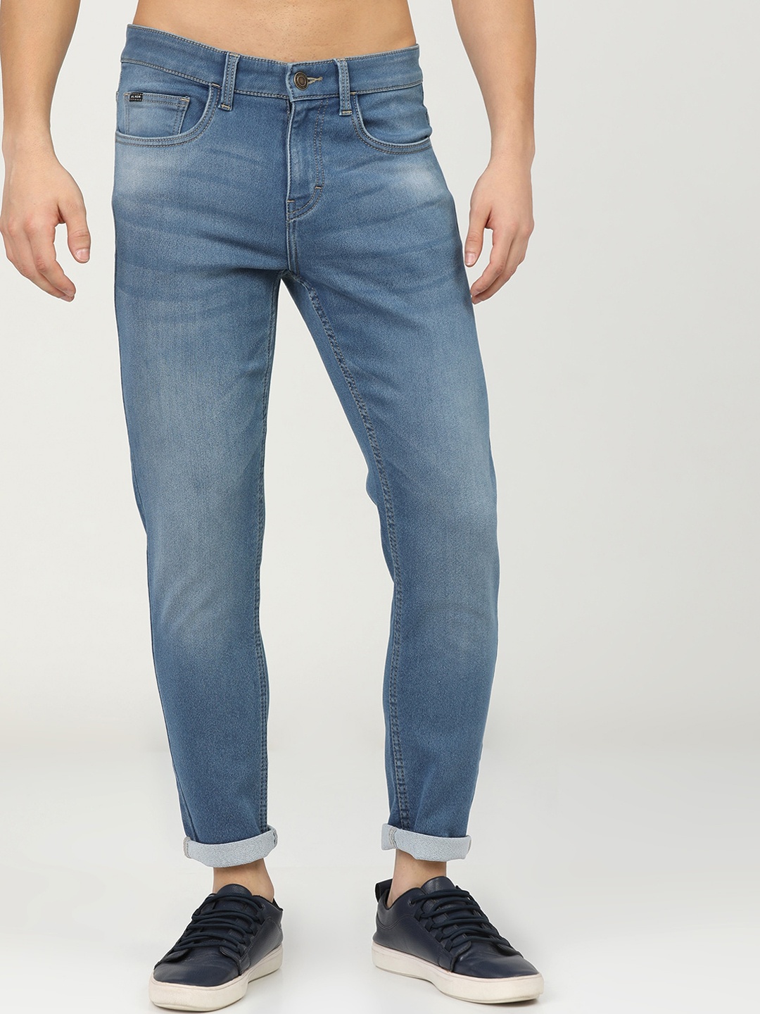 

HIGHLANDER Men Blue Tapered Fit Light Fade Stretchable Jeans