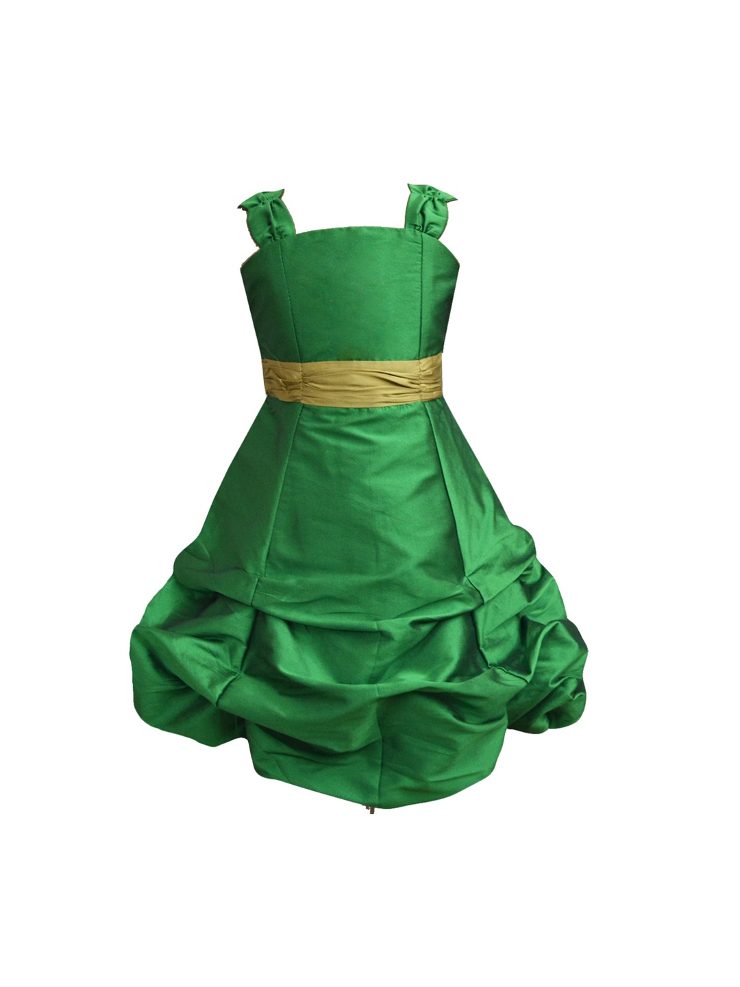

A.T.U.N. Girls Solid Ballroom Gown, Green