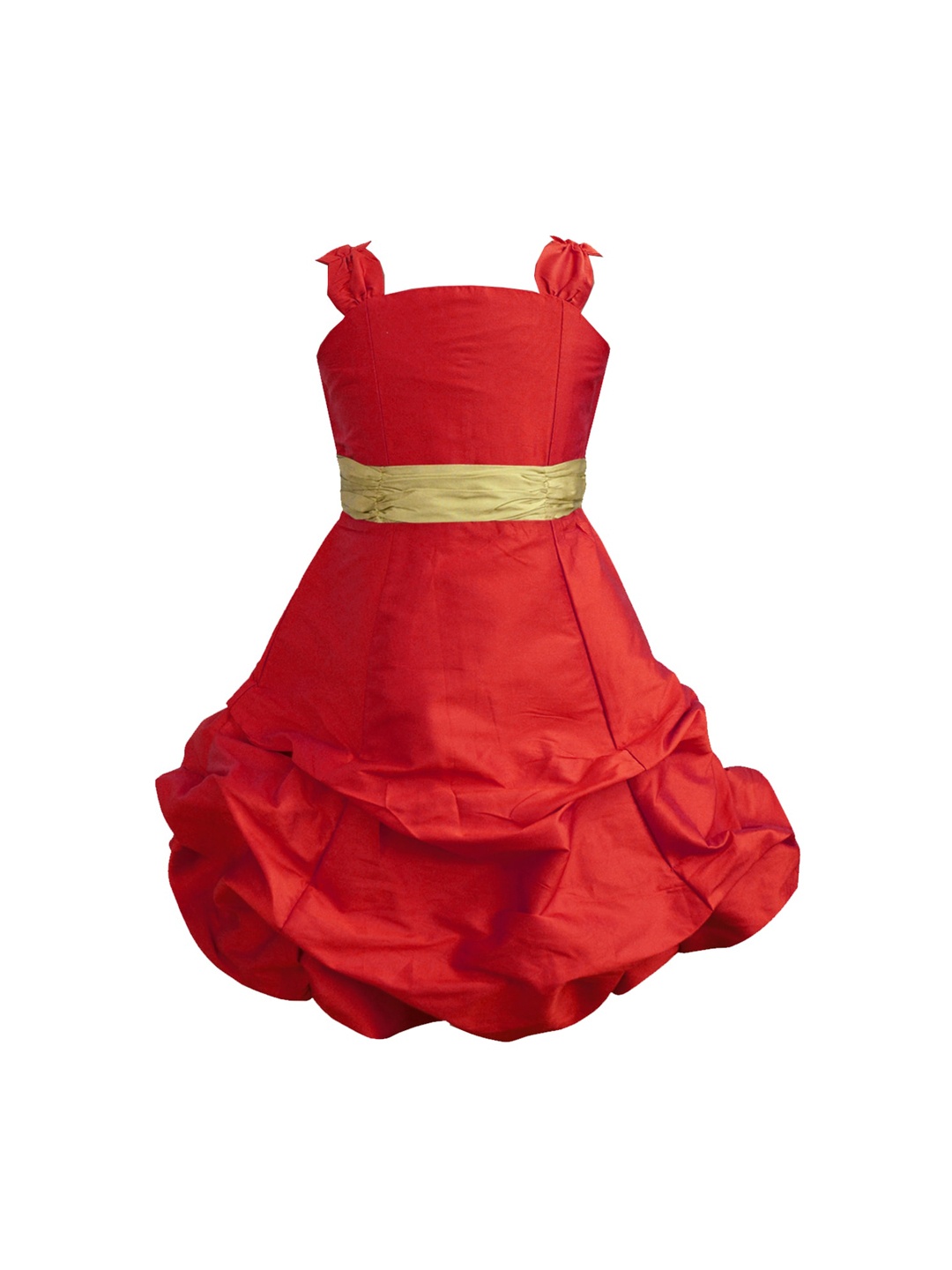 

A.T.U.N. Girls Solid Ballroom Gown, Red