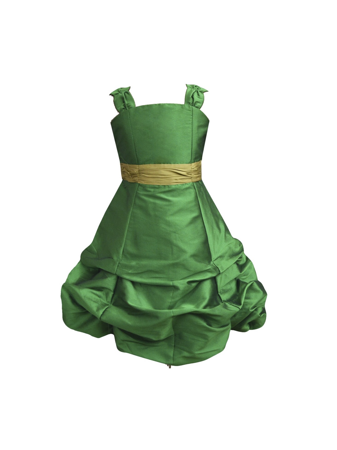 

A.T.U.N. Girls Solid Ballroom Gown, Green