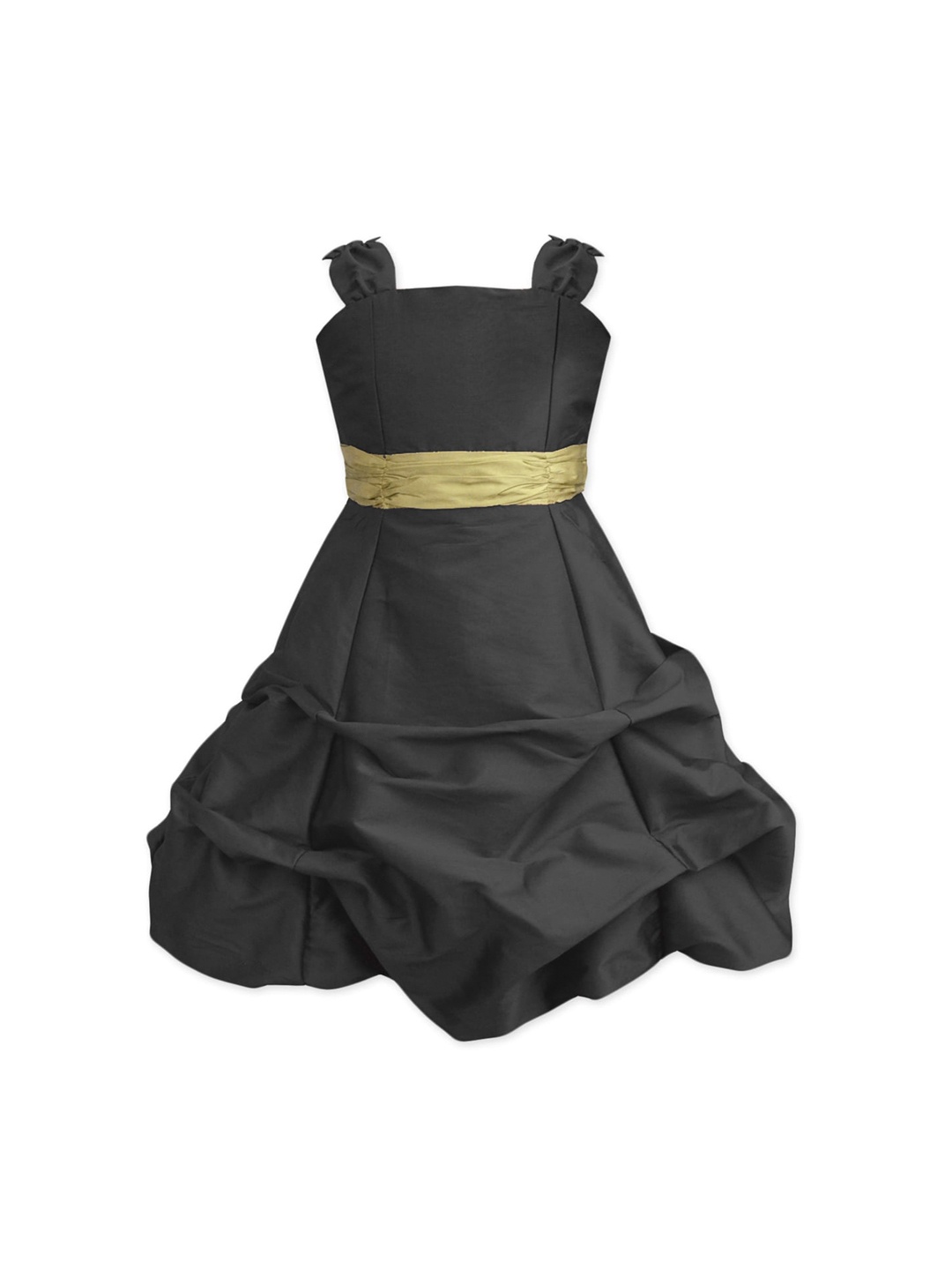 

A.T.U.N. Girls Solid Ballroom Gown, Black