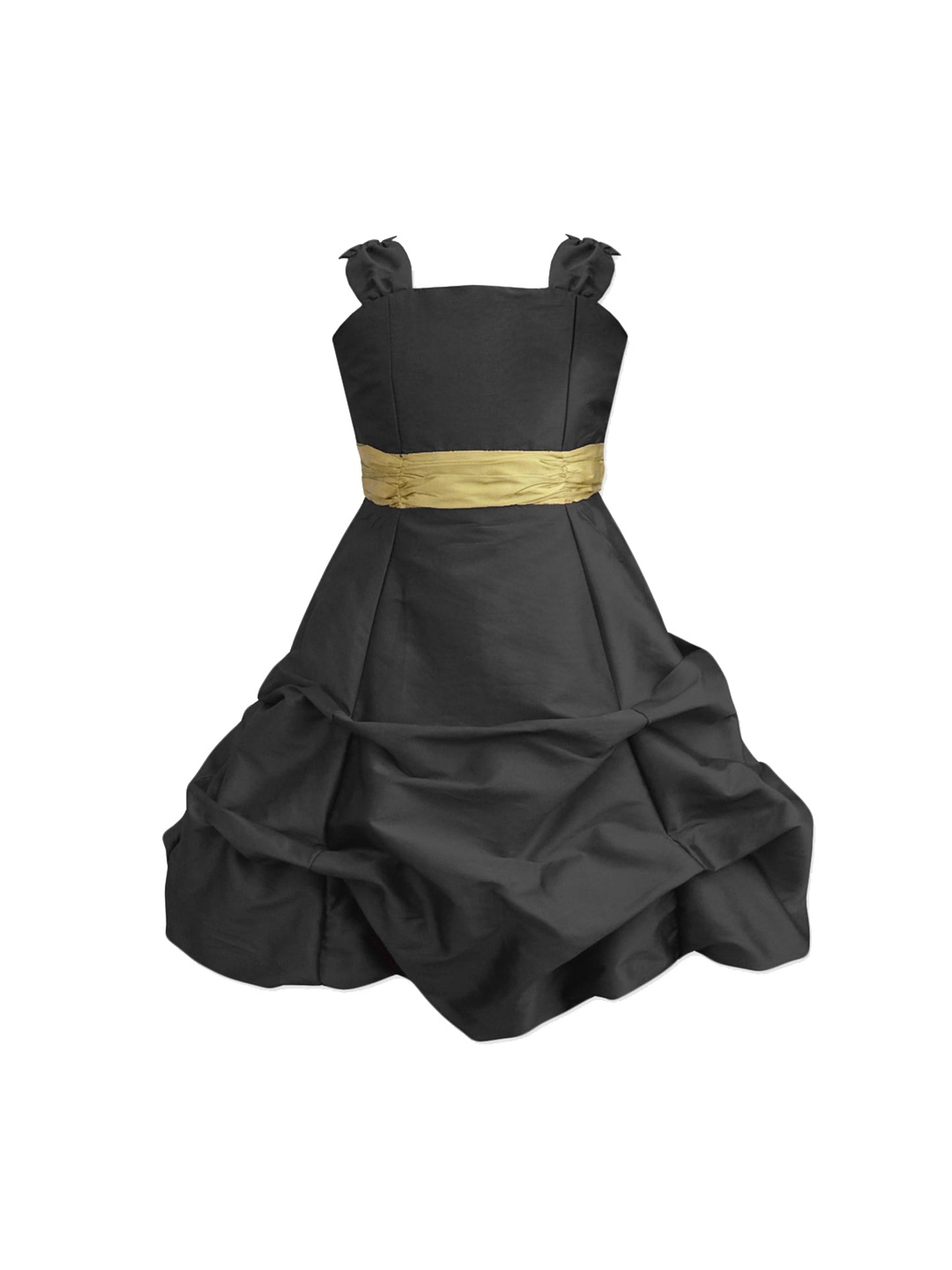 

A.T.U.N. Girls Solid Ballroom Gown, Black