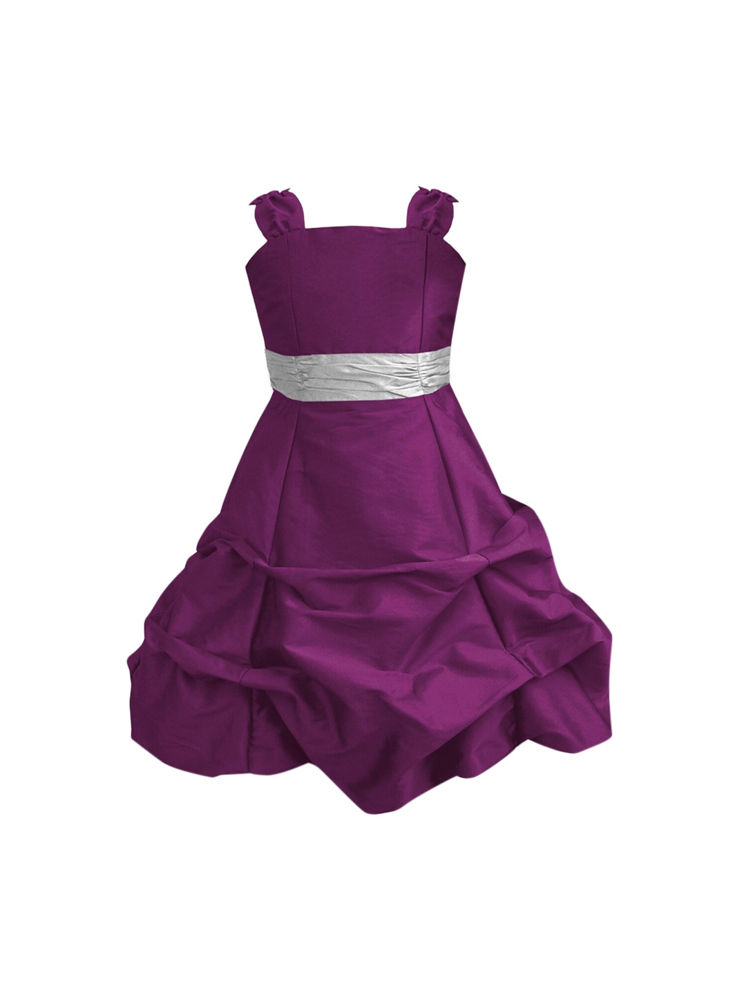 

A.T.U.N. Girls Solid Ballroom Gown, Burgundy