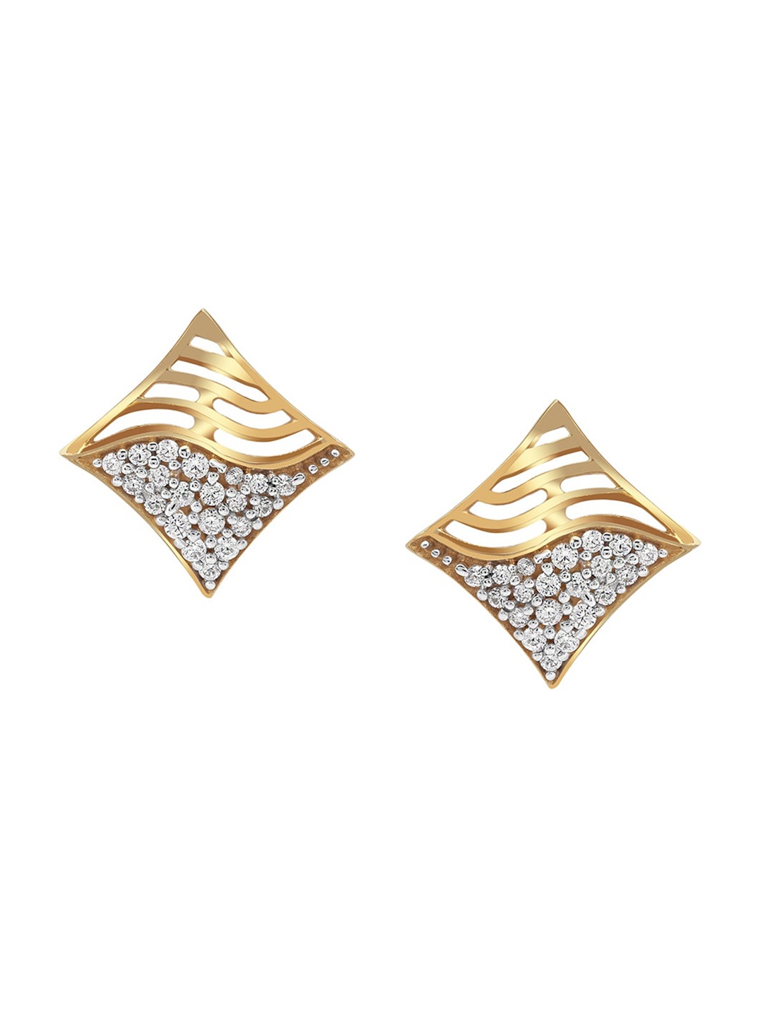 

LA SOULA Gold-Toned Classic Studs Earrings