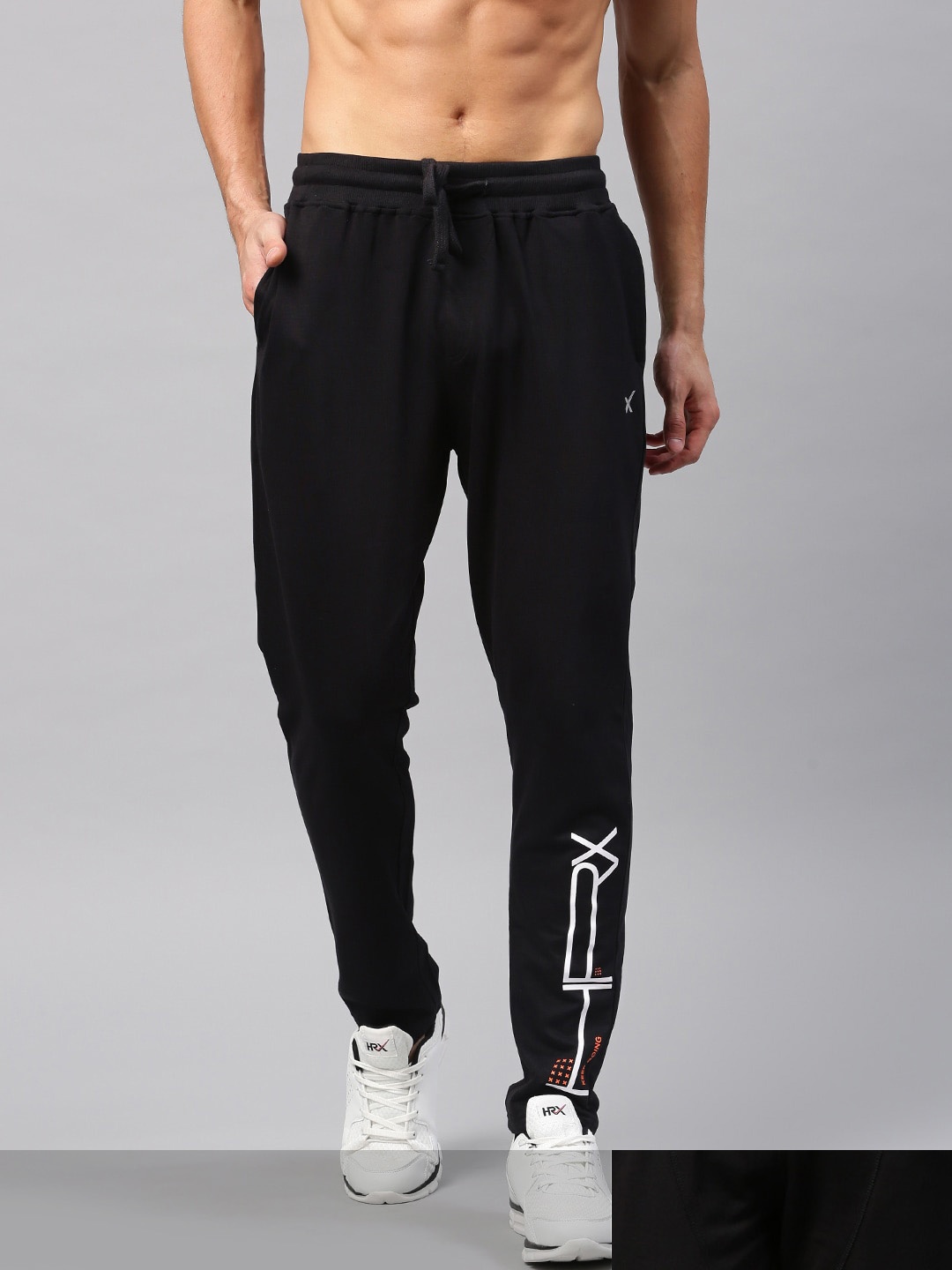 

HRX by Hrithik Roshan Men Pack of 2 Black Active Track Pants