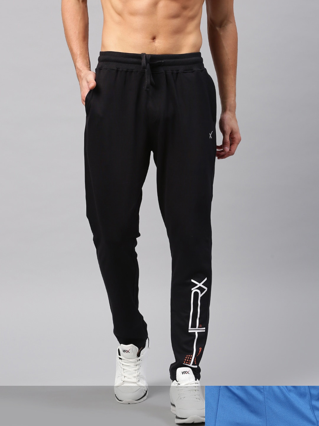 

HRX by Hrithik Roshan Men Pack of 2 Rapid-Dry Track Pants, Black