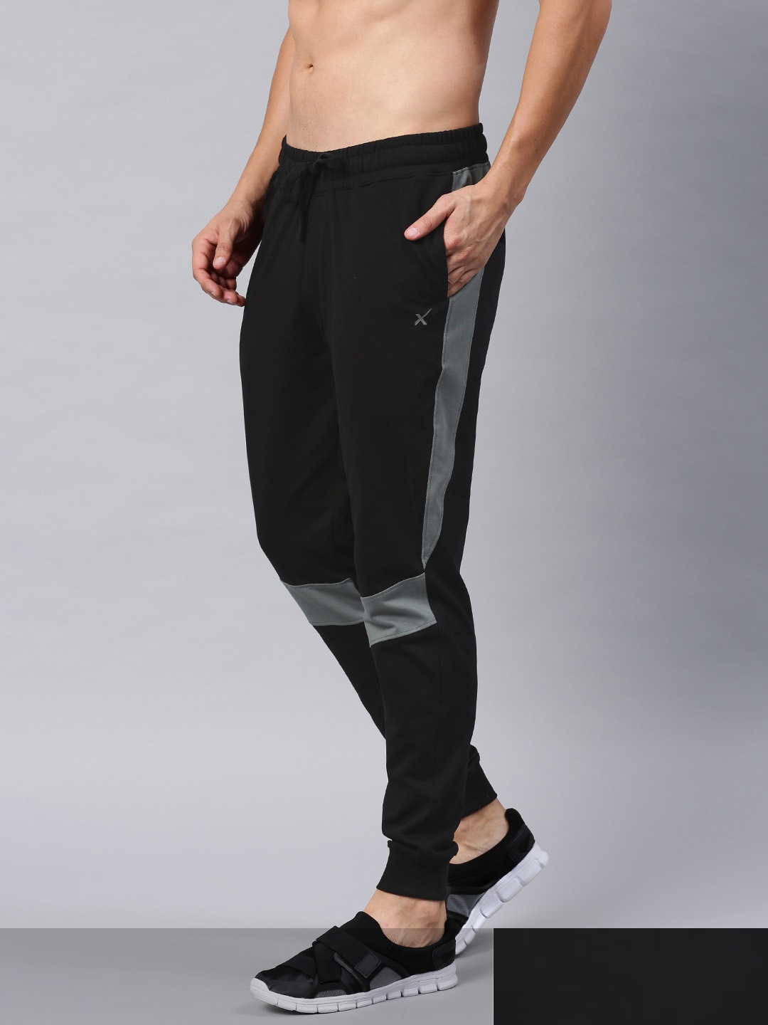 

HRX by Hrithik Roshan Men Pack Of 2 Black Active Joggers