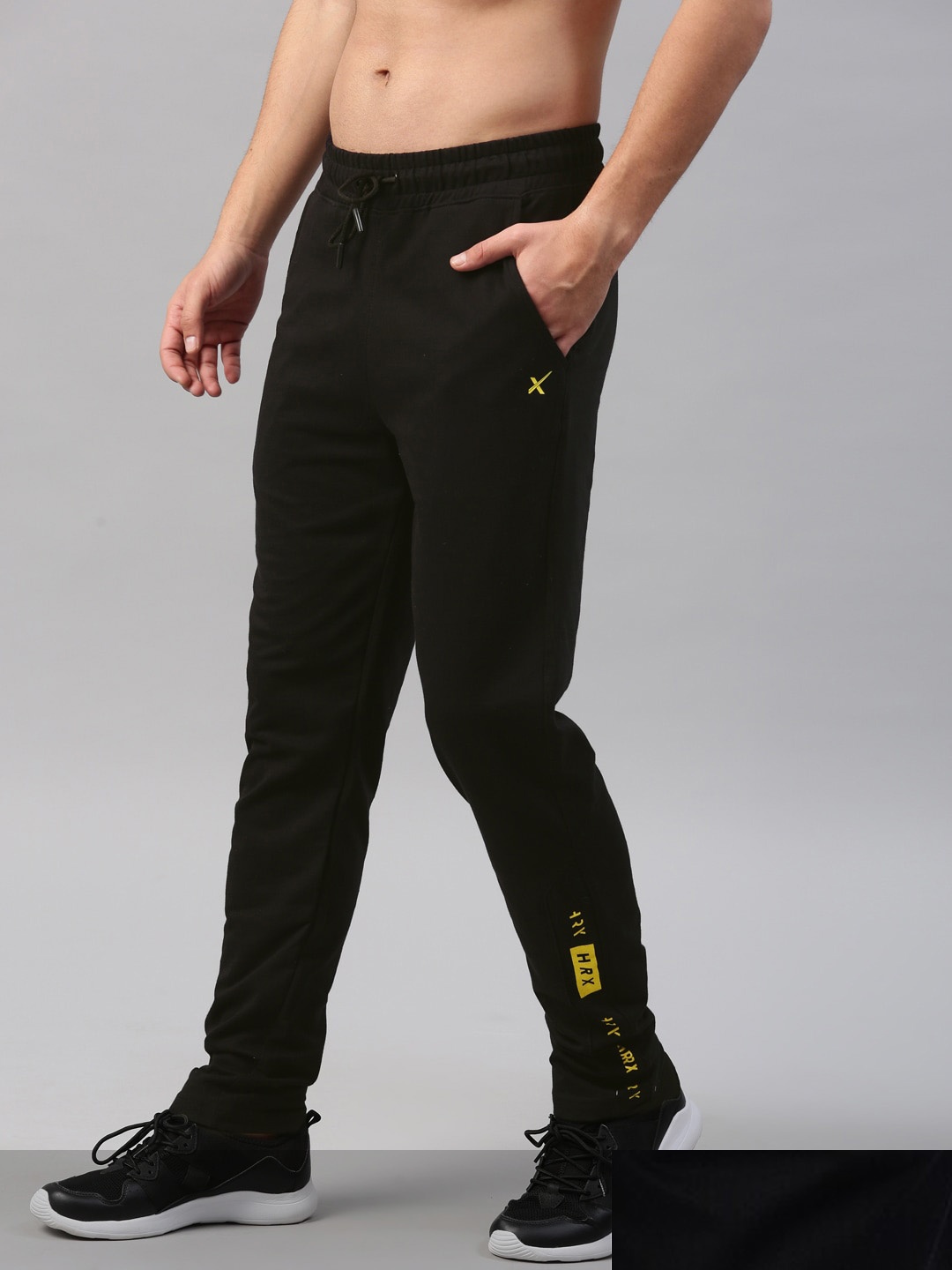 

HRX by Hrithik Roshan Men Pack of 2 Black Sports Track Pants