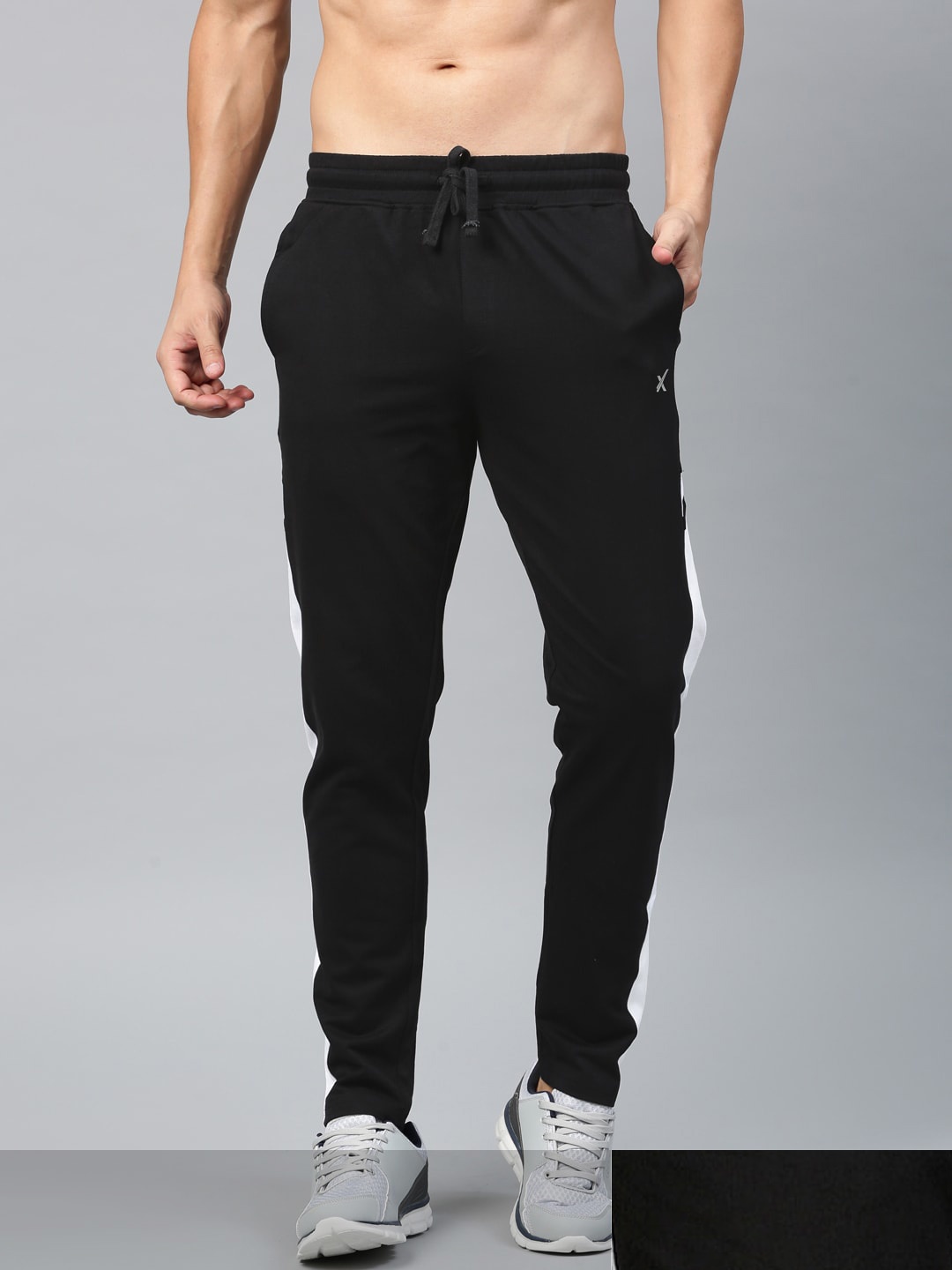 

HRX by Hrithik Roshan Men Pack of 2 Black Solid Joggers