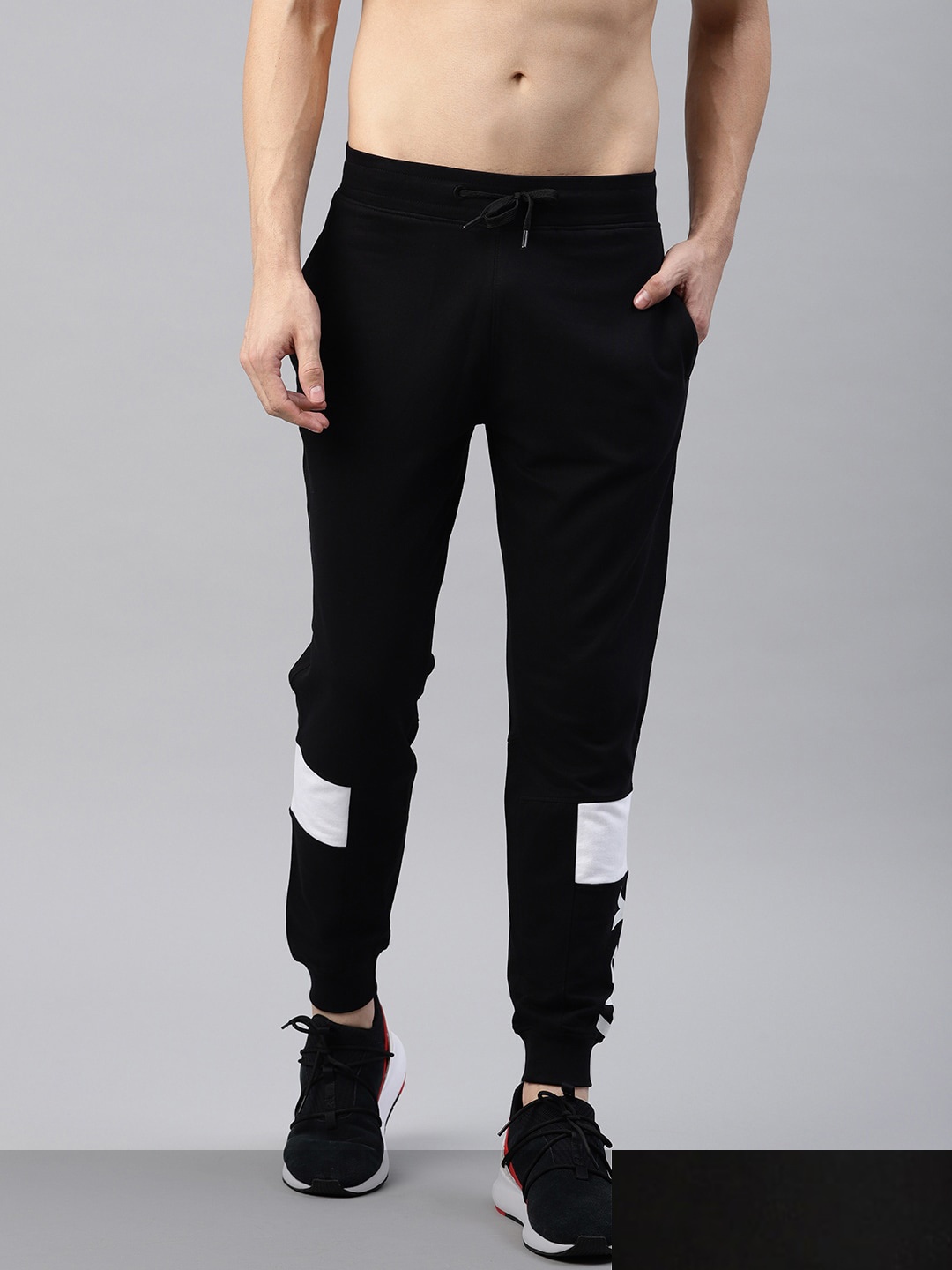 

HRX by Hrithik Roshan Men Pack of 2 Black Solid Joggers