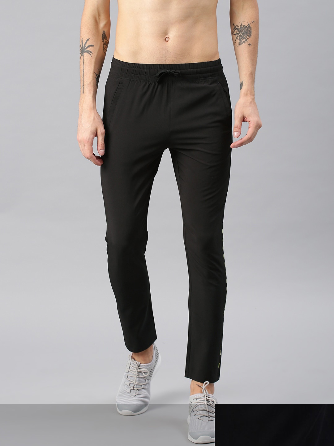 

HRX by Hrithik Roshan Men Pack of 2 Black Solid Joggers