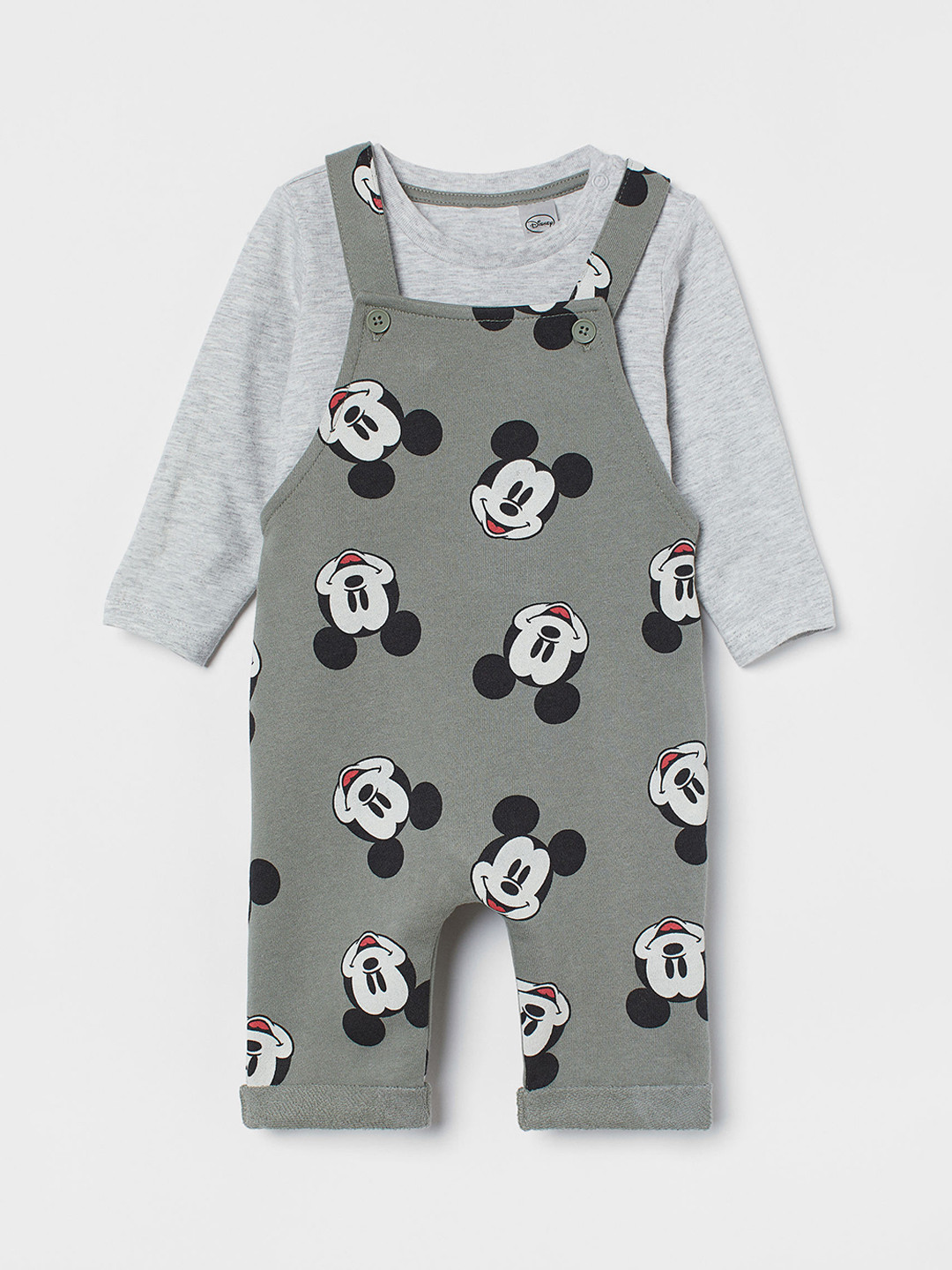 

H&M Boys Green & Grey 2-Piece Printed Set