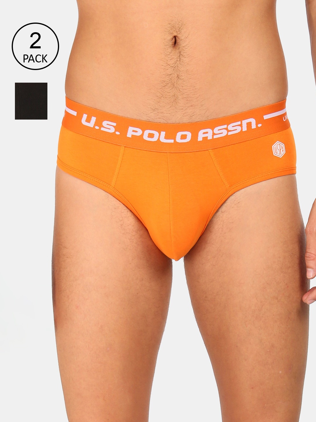 

U.S. Polo Assn. Men Pack Of 2 Assorted Cotton Briefs