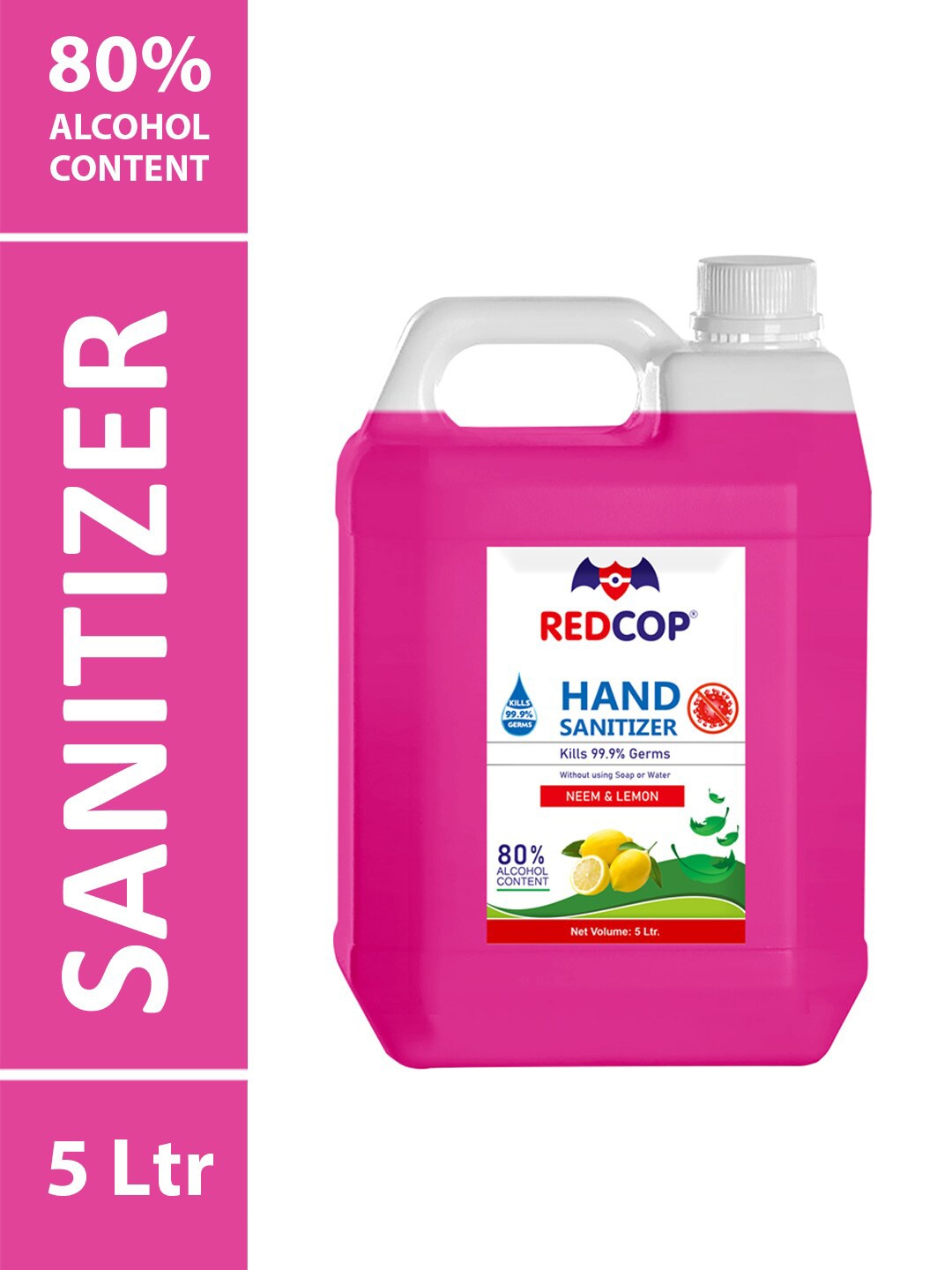 

REDCOP Sanitizer For Hand Care - 5L, Pink