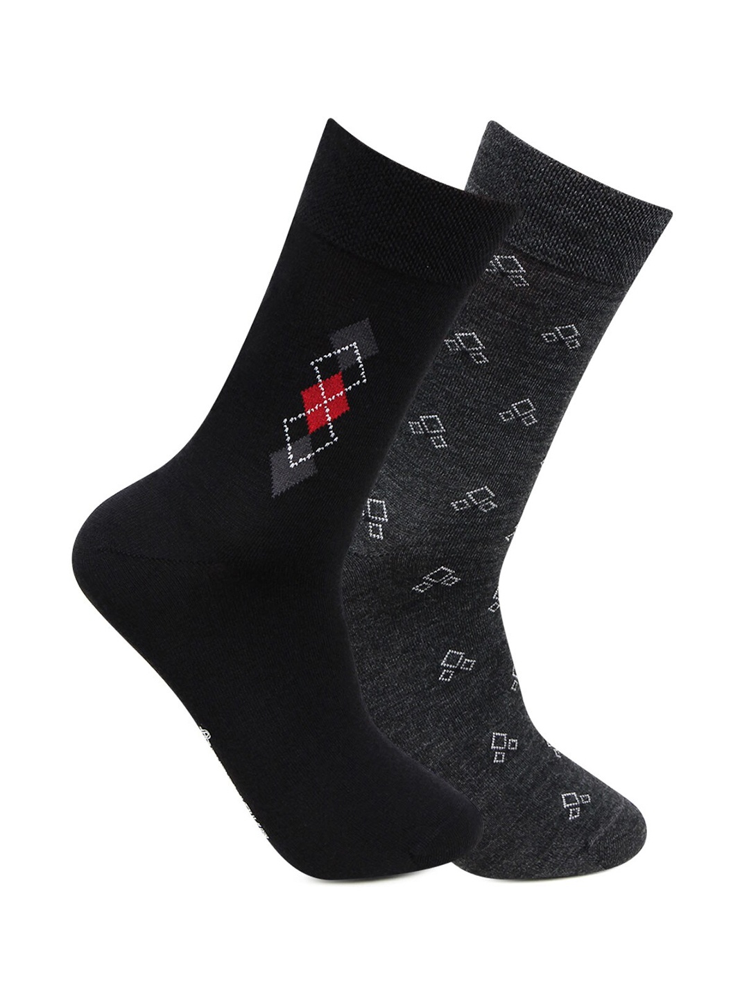 

Bonjour Men Pack Of 2 Assorted Calf-Length Socks
