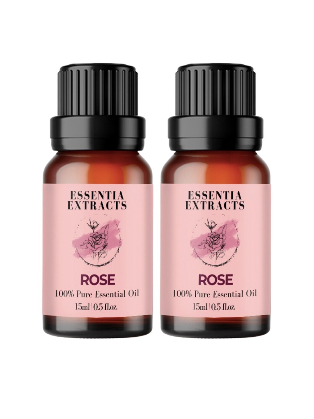 

ESSENTIA EXTRACTS Combo of 2 Rose Essential Oils - 30 ml, Transparent