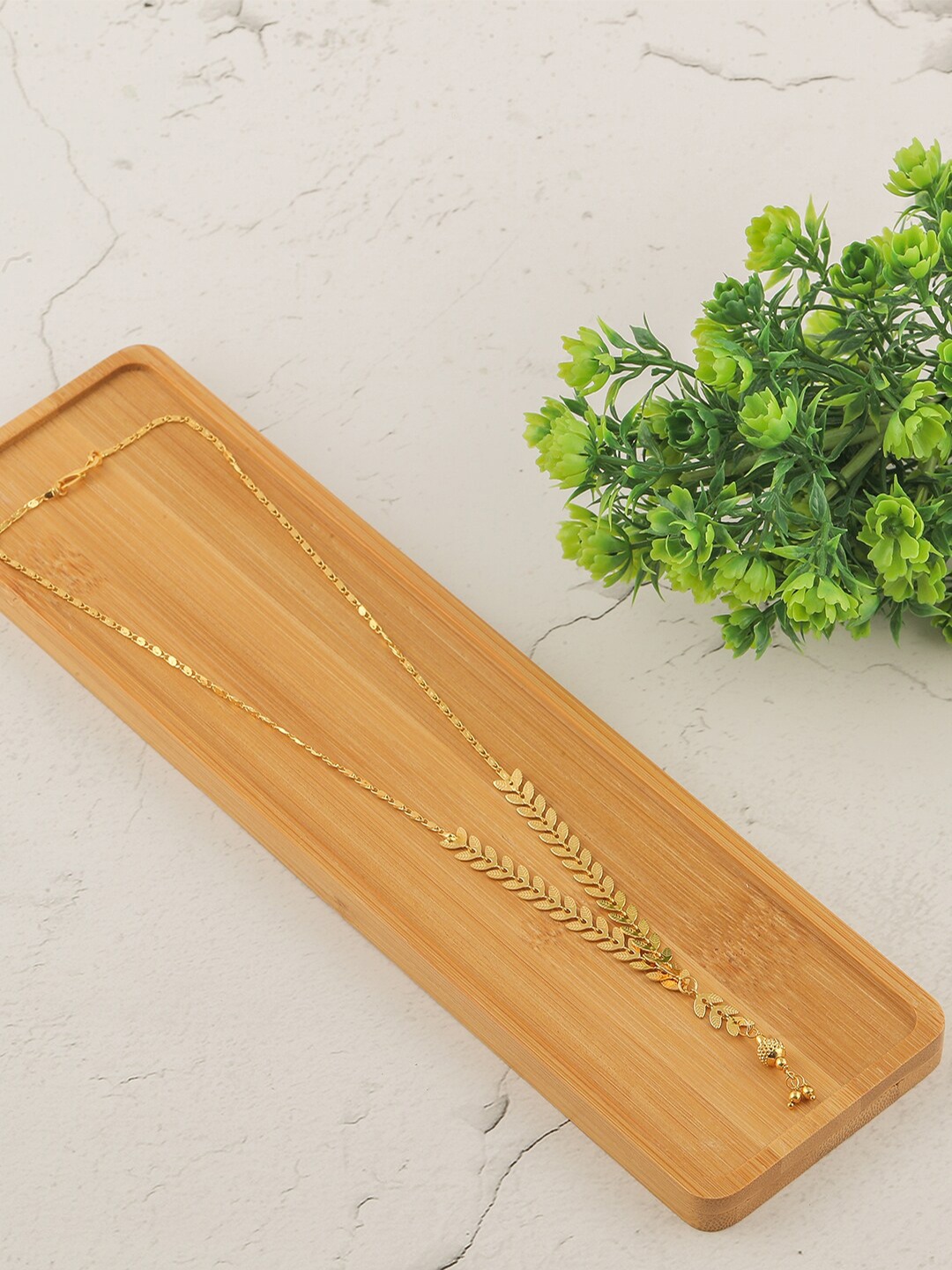 

Brandsoon Gold-Toned Brass Gold-Plated Handcrafted Necklace
