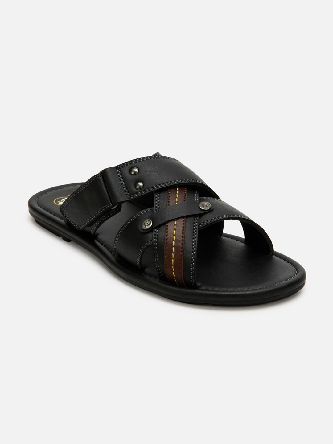 

ID Men Black Slip-On Sandals