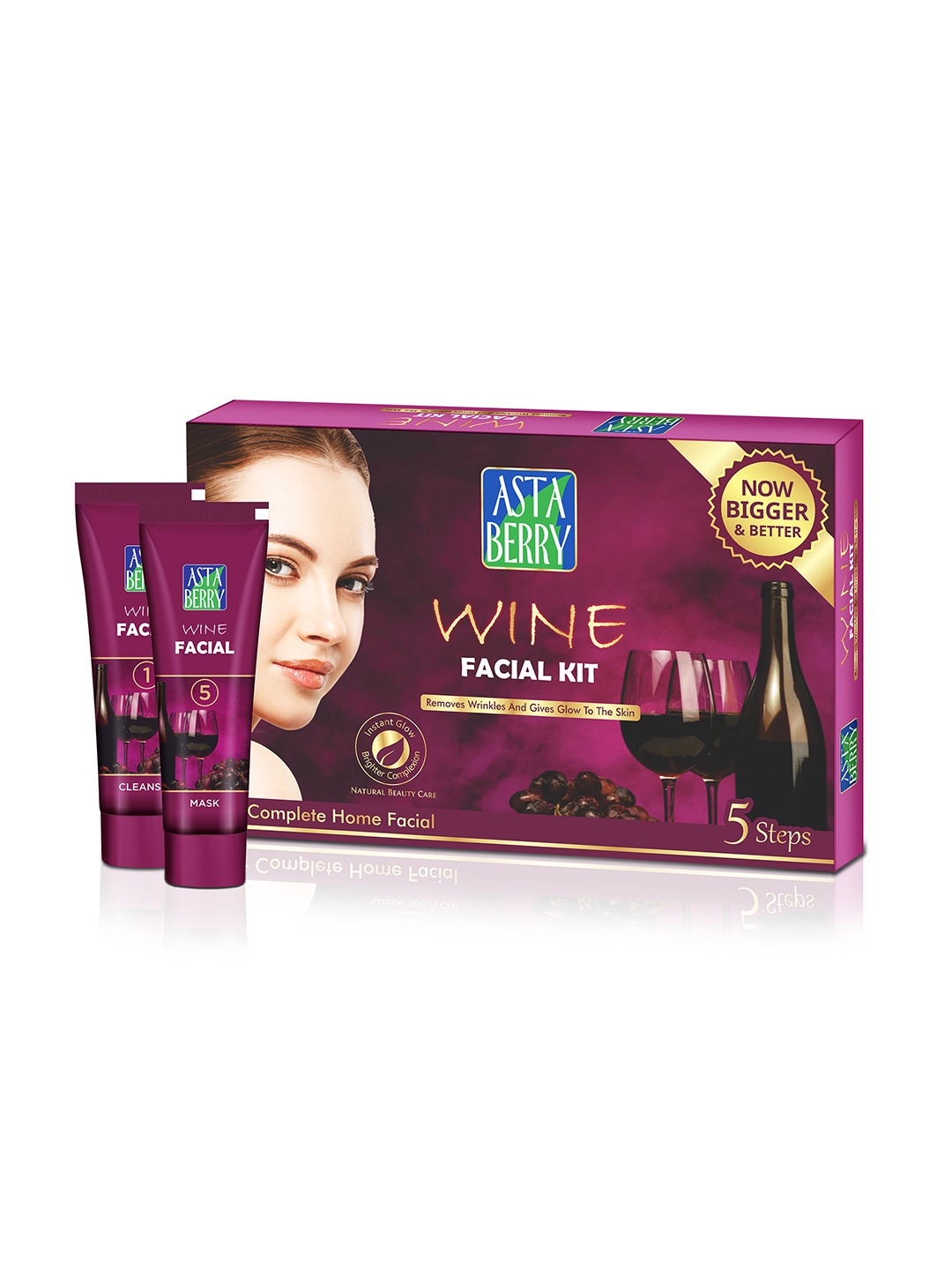 

Astaberry Wine Mini Facial Kit 112g, Purple