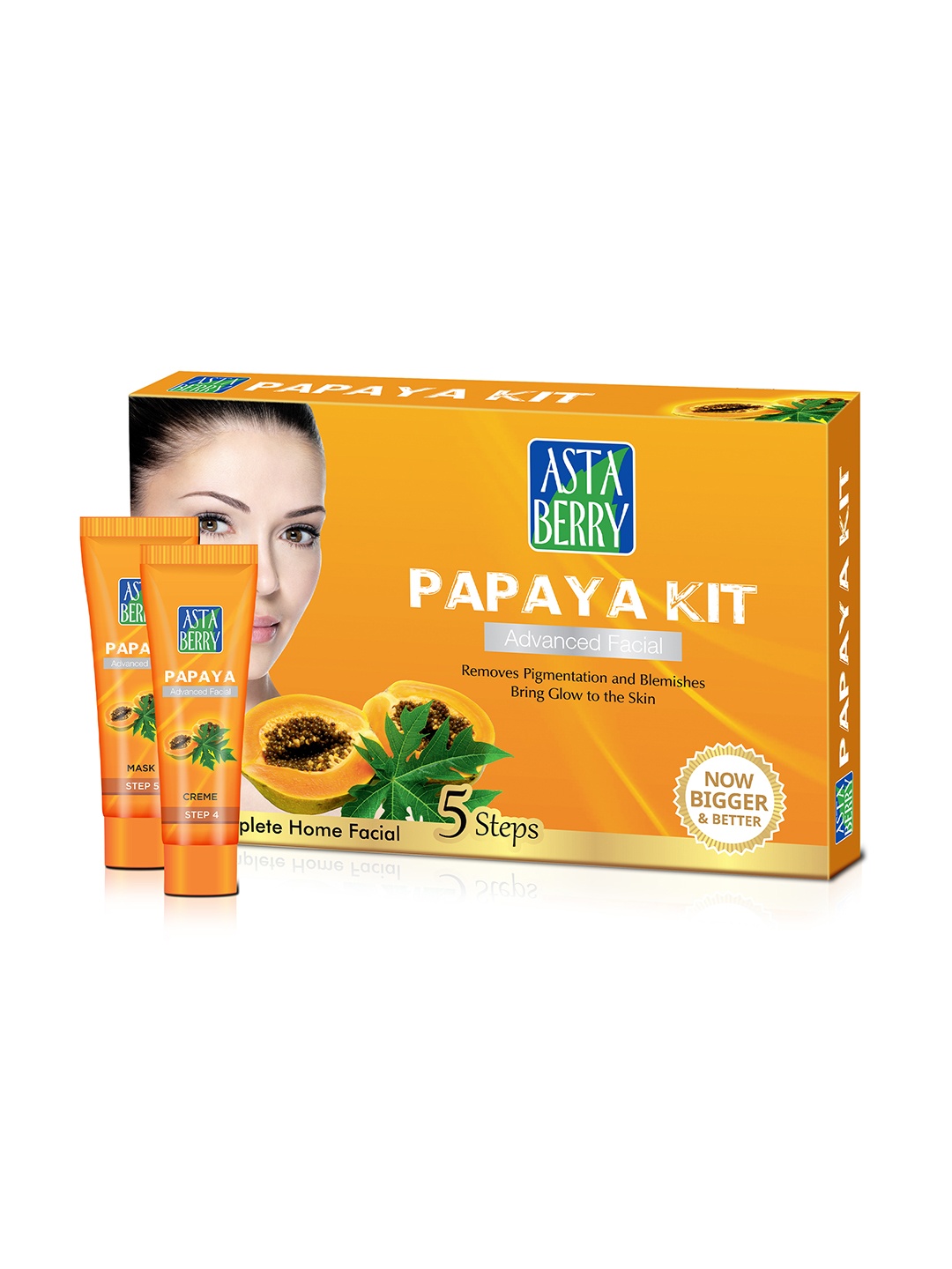 

Astaberry Unisex Yellow Anti-Pigmentation Papaya Mini Facial Kit