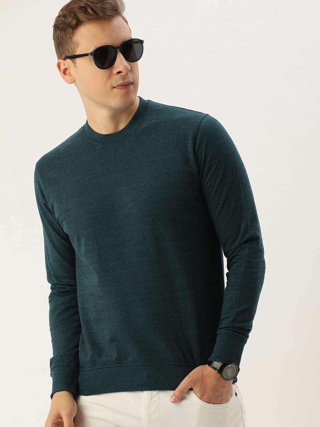 

ARISE Men Teal Sweatshirt
