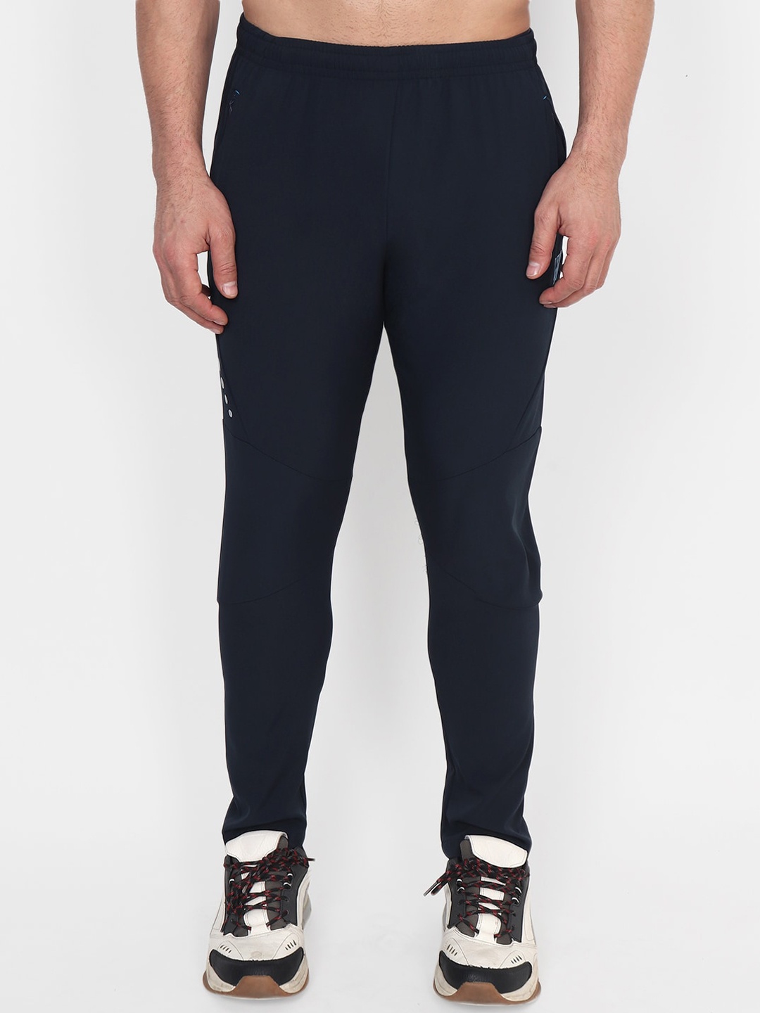 

VEGA Men Navy Blue Solid Slim-Fit Track Pants