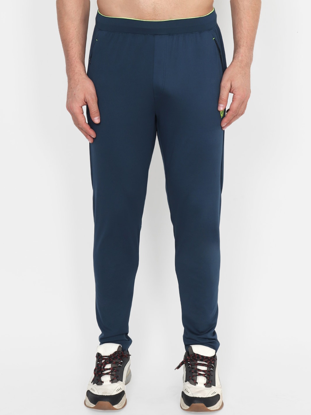 

VEGA Men Navy Blue Solid Slim-Fit Track Pants