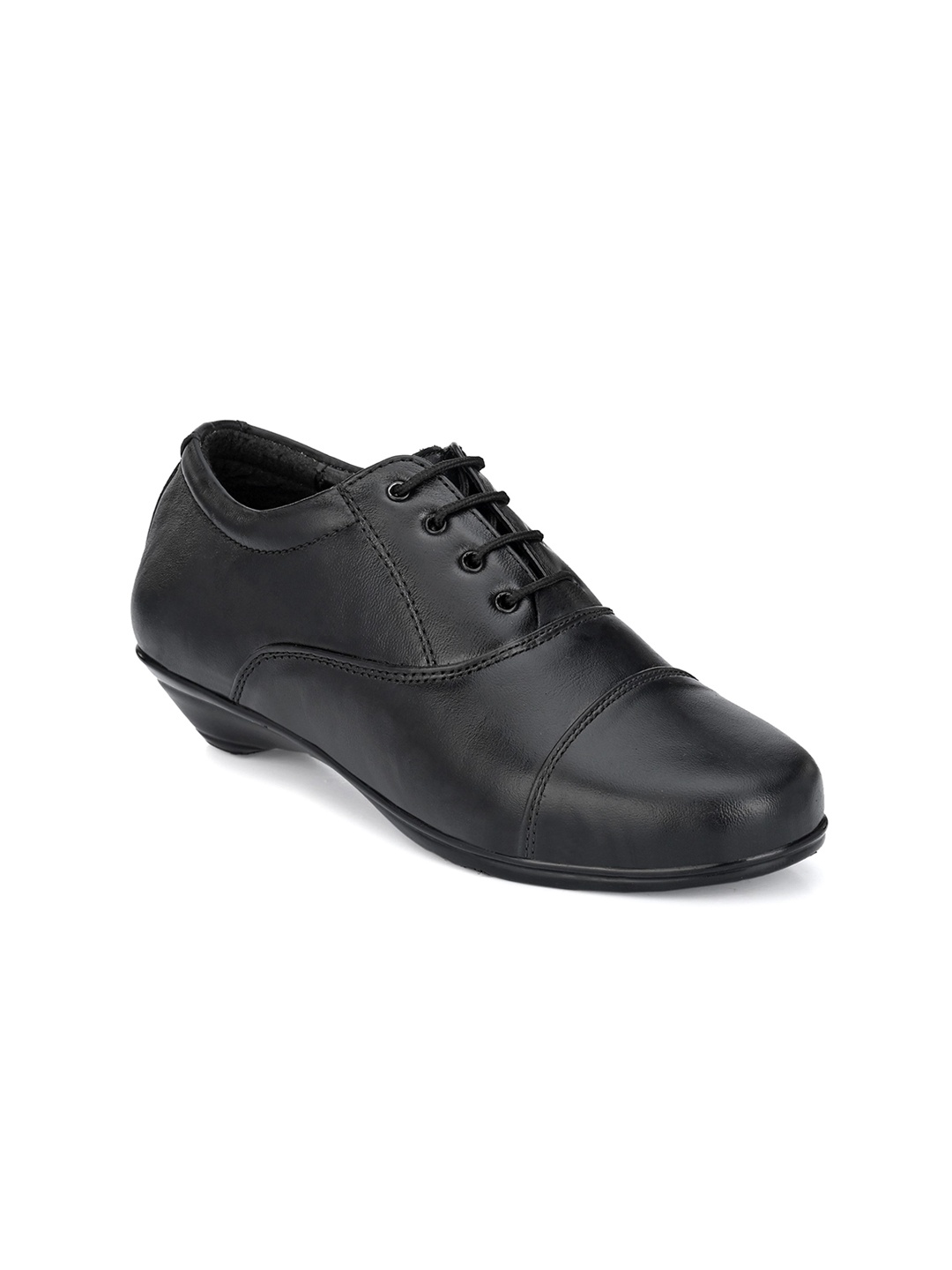 

Eego Italy Women Black Solid Leather Formal Oxfords