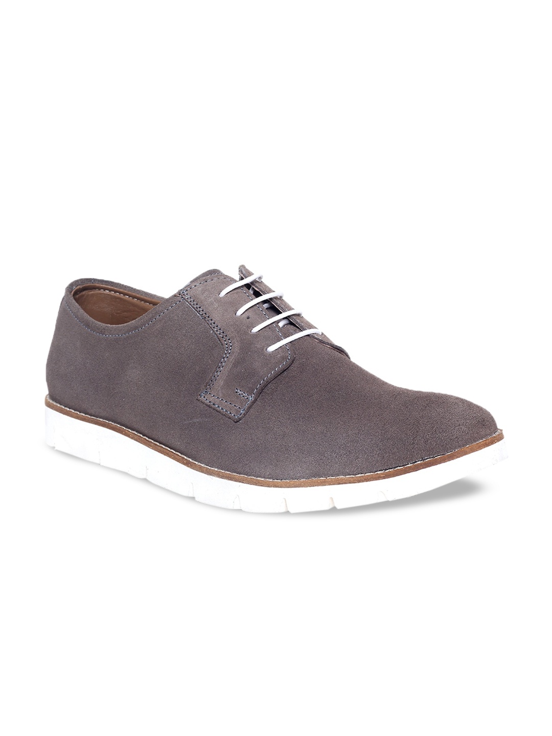 

LOUIS STITCH Men Grey Suede Derbys