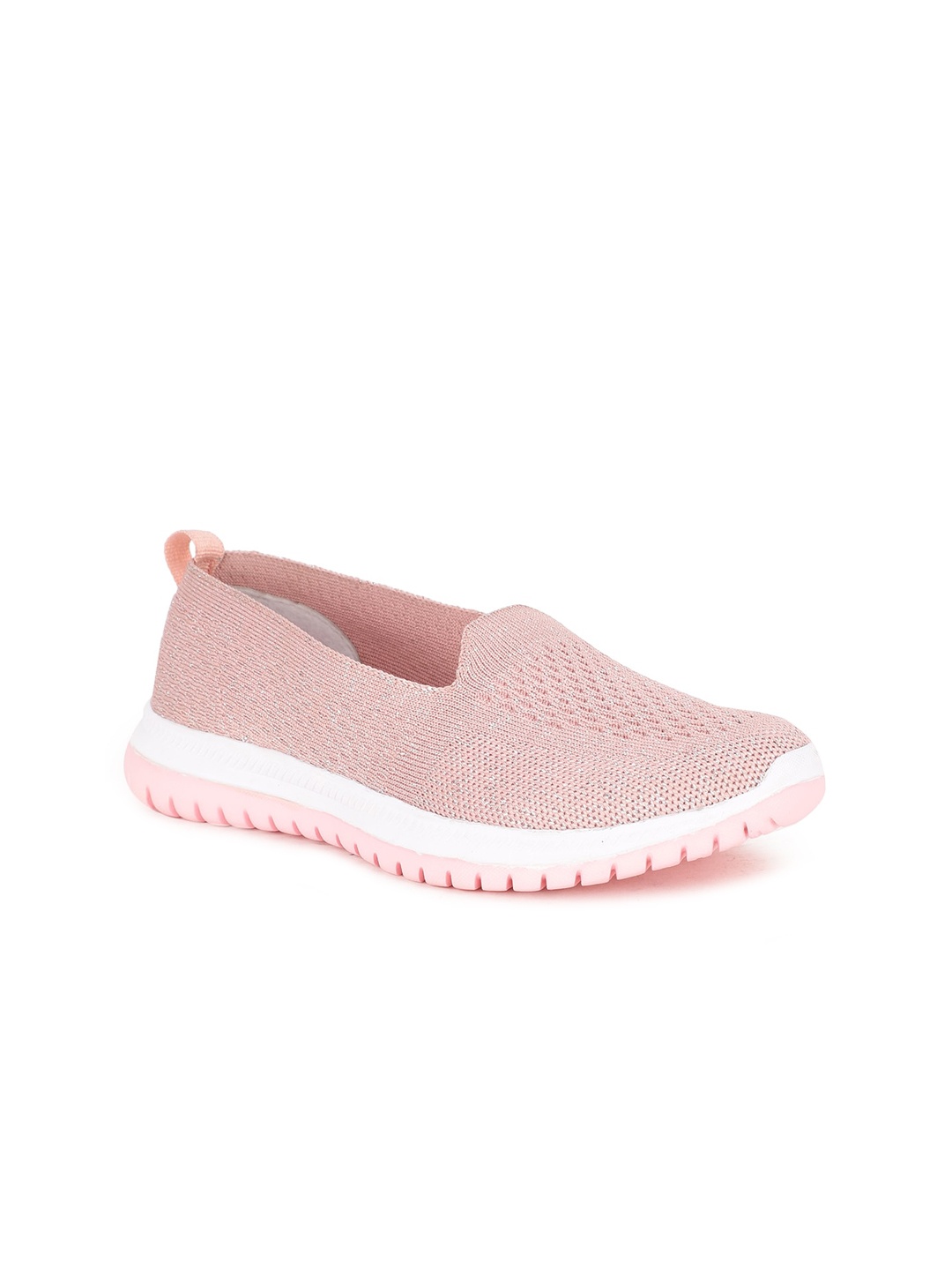 

Bata Women Pink Woven Design PU Slip-On Sneakers