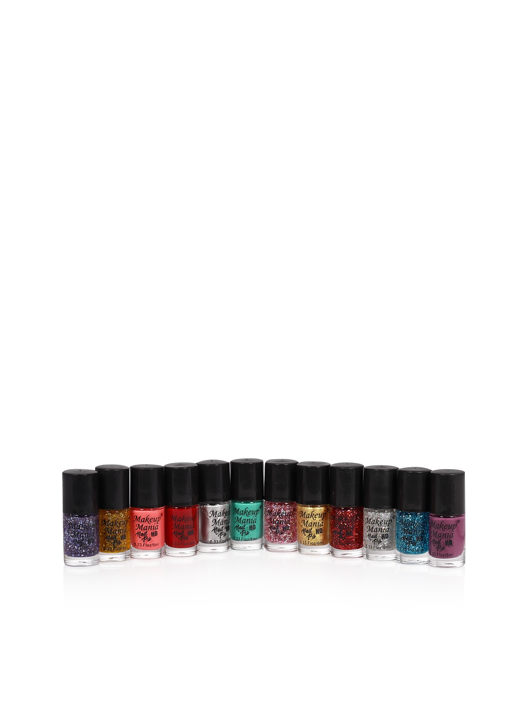 

Makeup Mania Women Set of 12 Nail Polish 72ml, Multi