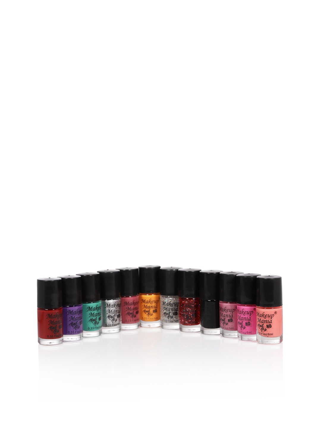 

Makeup Mania Set of 12 Nail Poilish, Pink