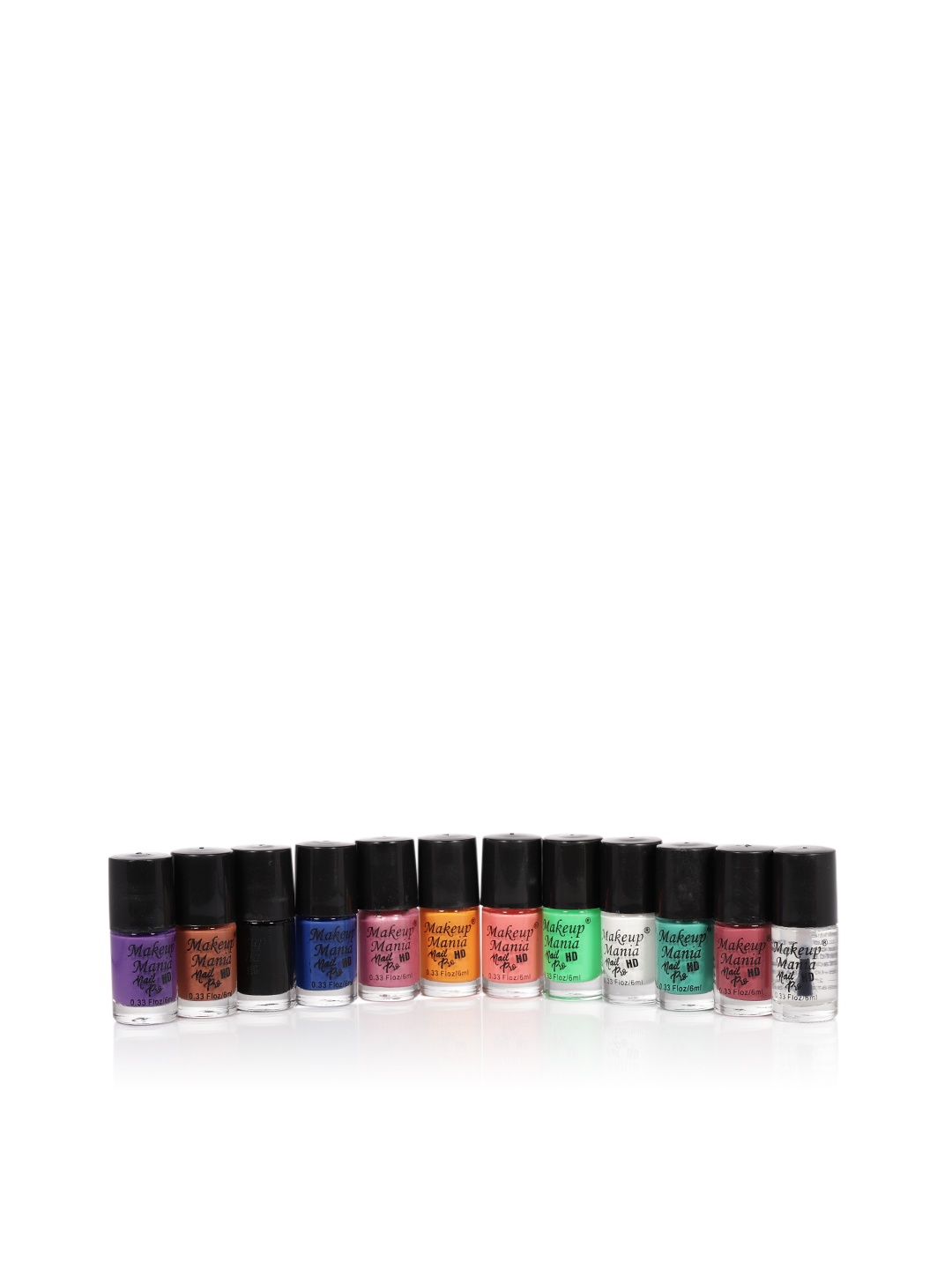 

Makeup Mania Set of 12 Nail Poilish, Orange
