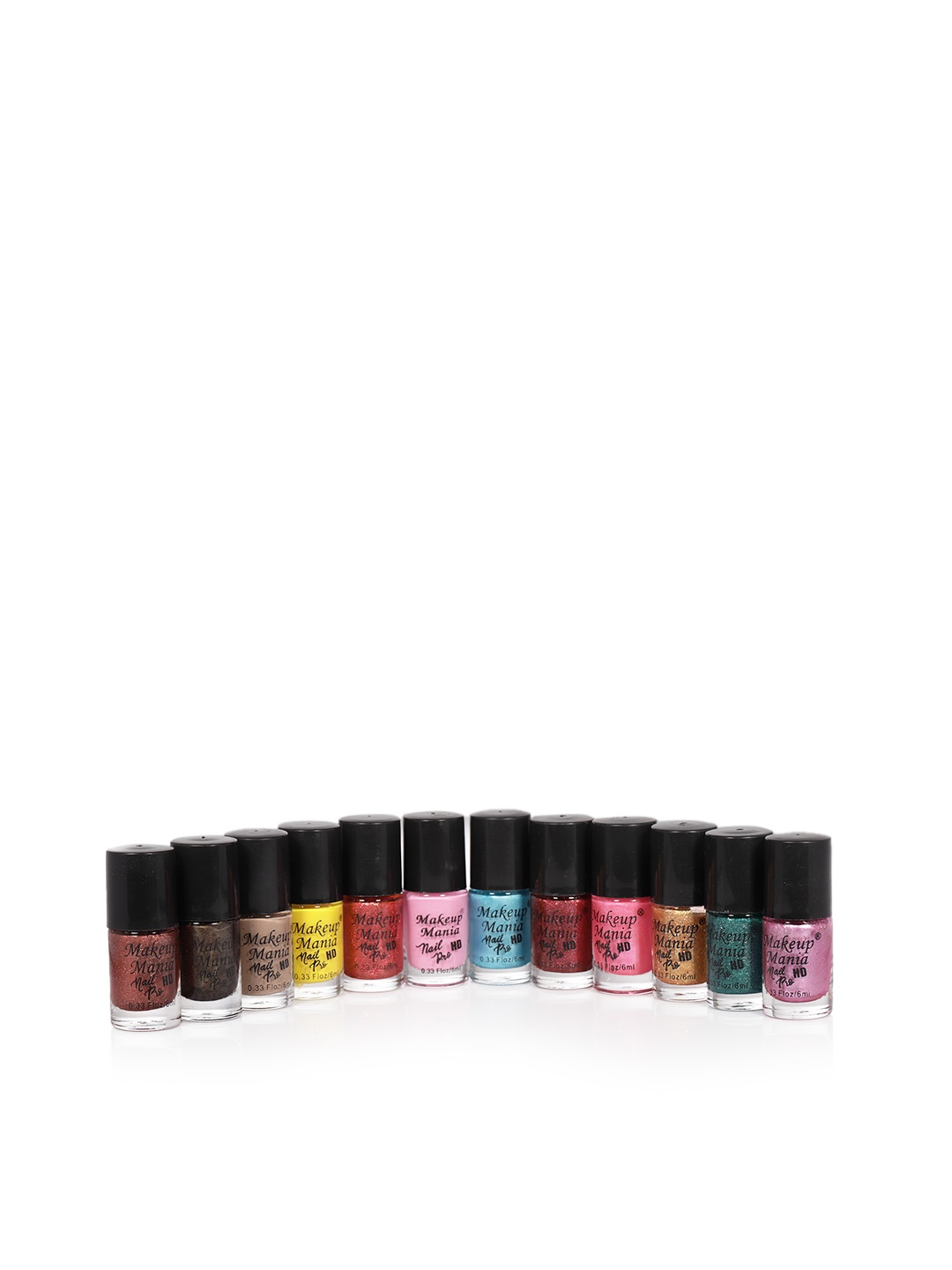 Makeup Mania Set of 12 Nail Poilish, Maroon