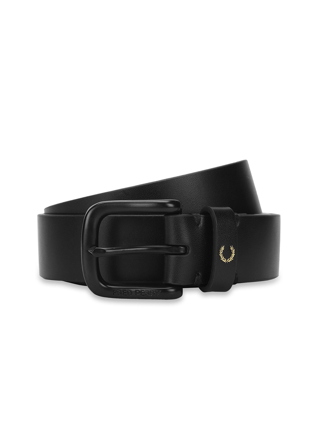 

Fred Perry Men Black Leather Belt