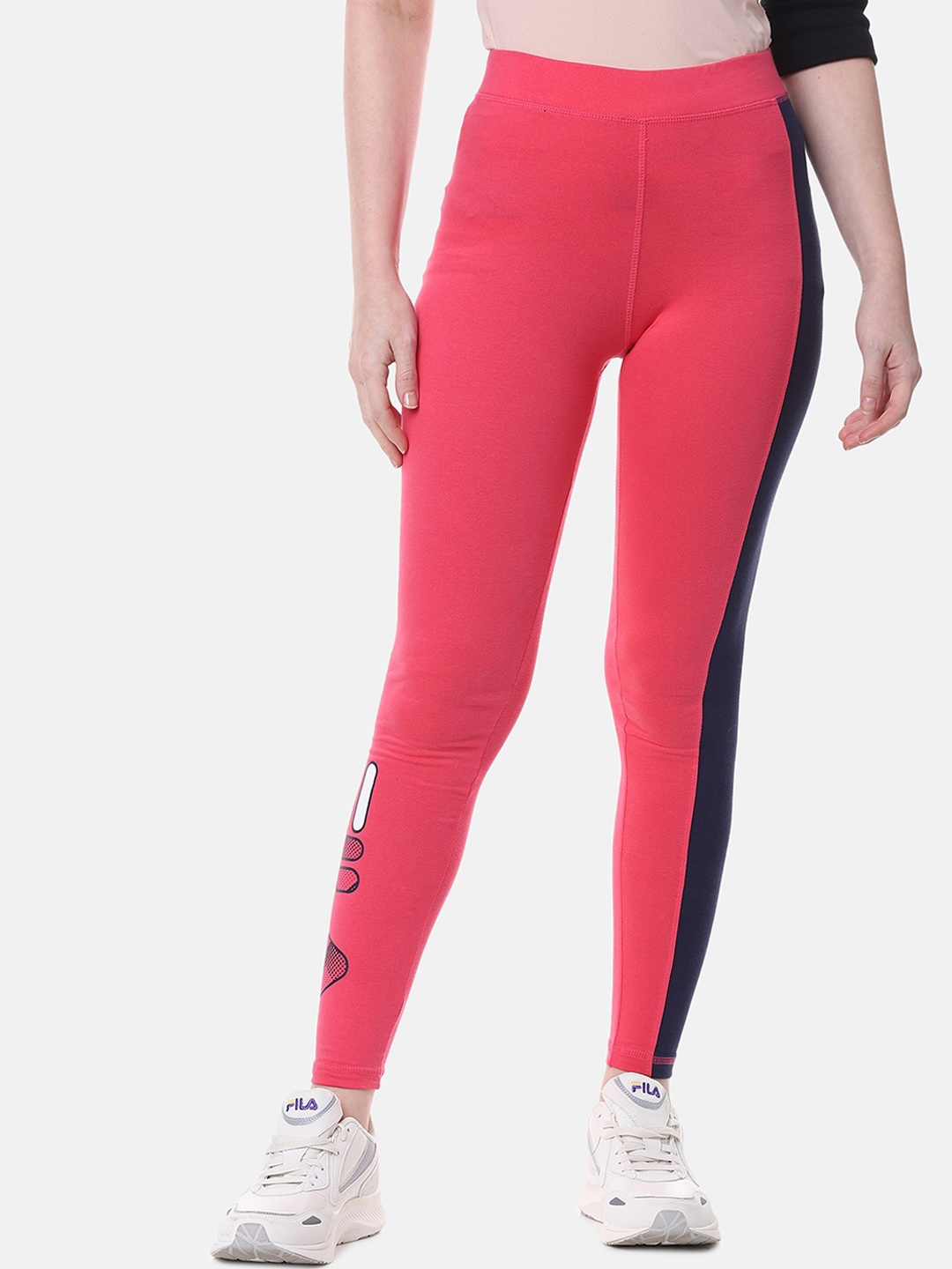 

FILA Woman Red Cotton Legging, Pink