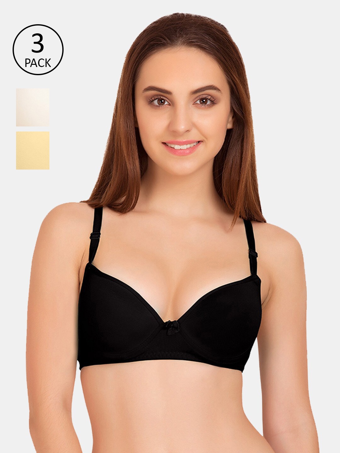 

Tweens Black & White Underwired Heavily Padded Push-Up Bra Pack of 2