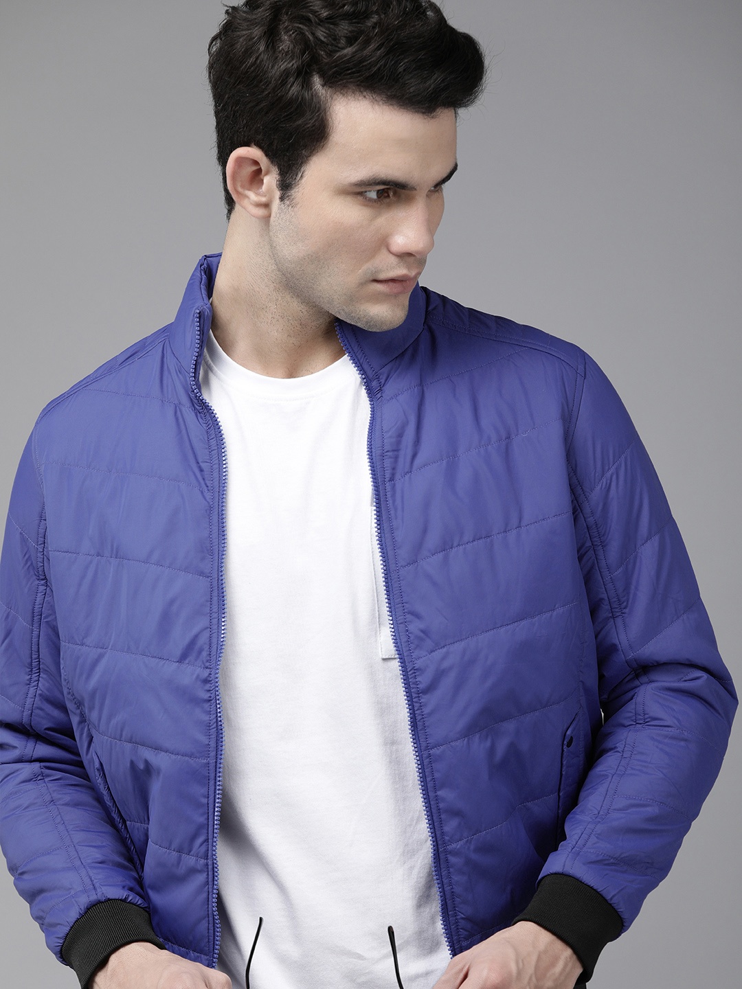 

SPYKAR Men Blue Solid Insulator Padded Jacket