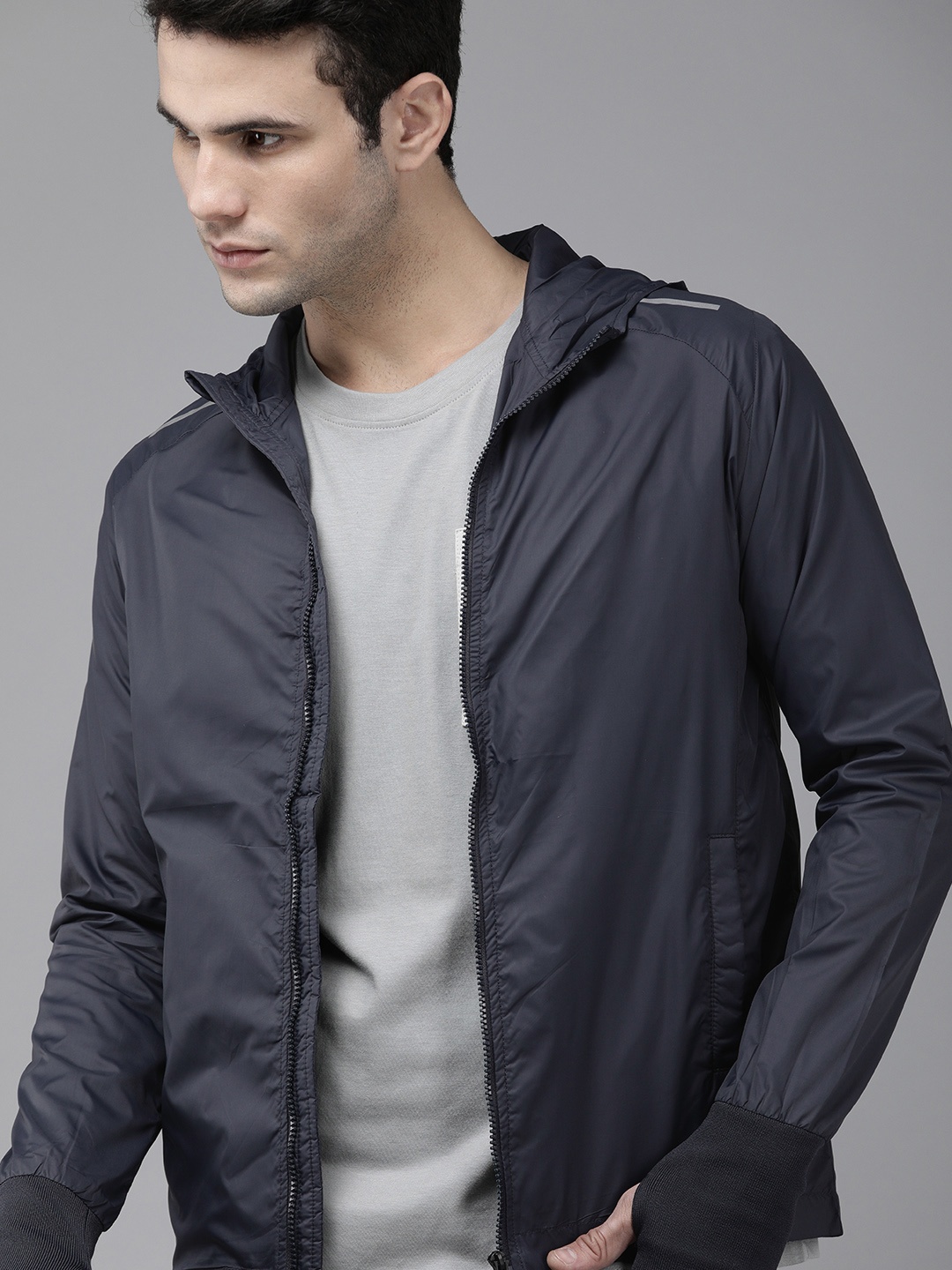 

SPYKAR Men Navy Blue Lightweight Sporty Jacket