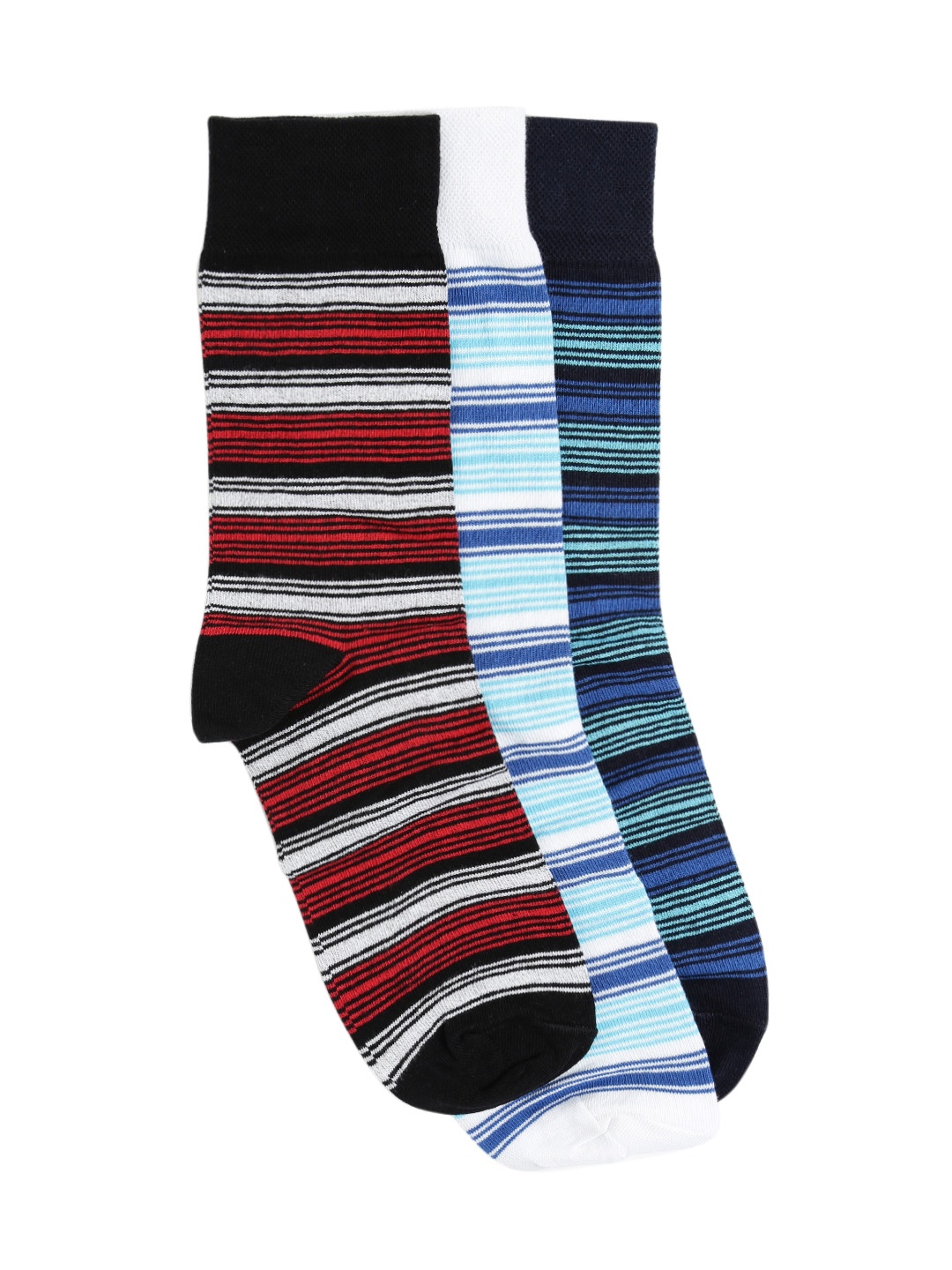 

Mast & Harbour Men Set of 3 Above Ankle-Length Socks, Black