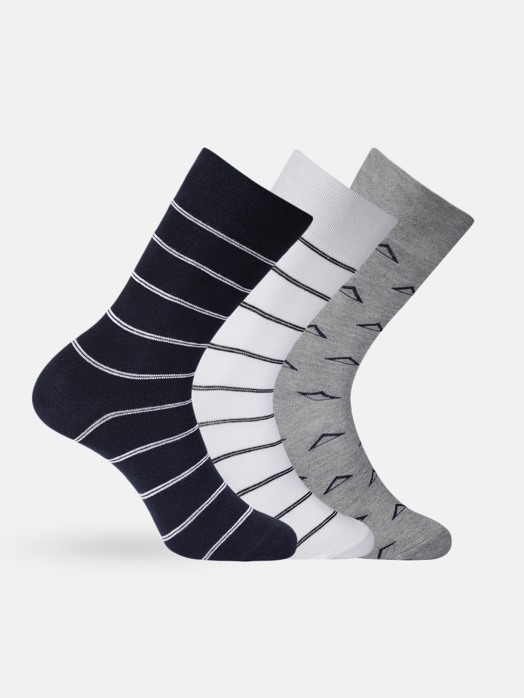 

Mast & Harbour Men Set of 3 Above Ankle-Length Socks, Navy blue